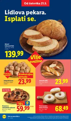 Kroasan sa čokoladnim nadevom, 80 g - pregled Lidl kataloga - važi od 21.05.2026 | Strana: 18