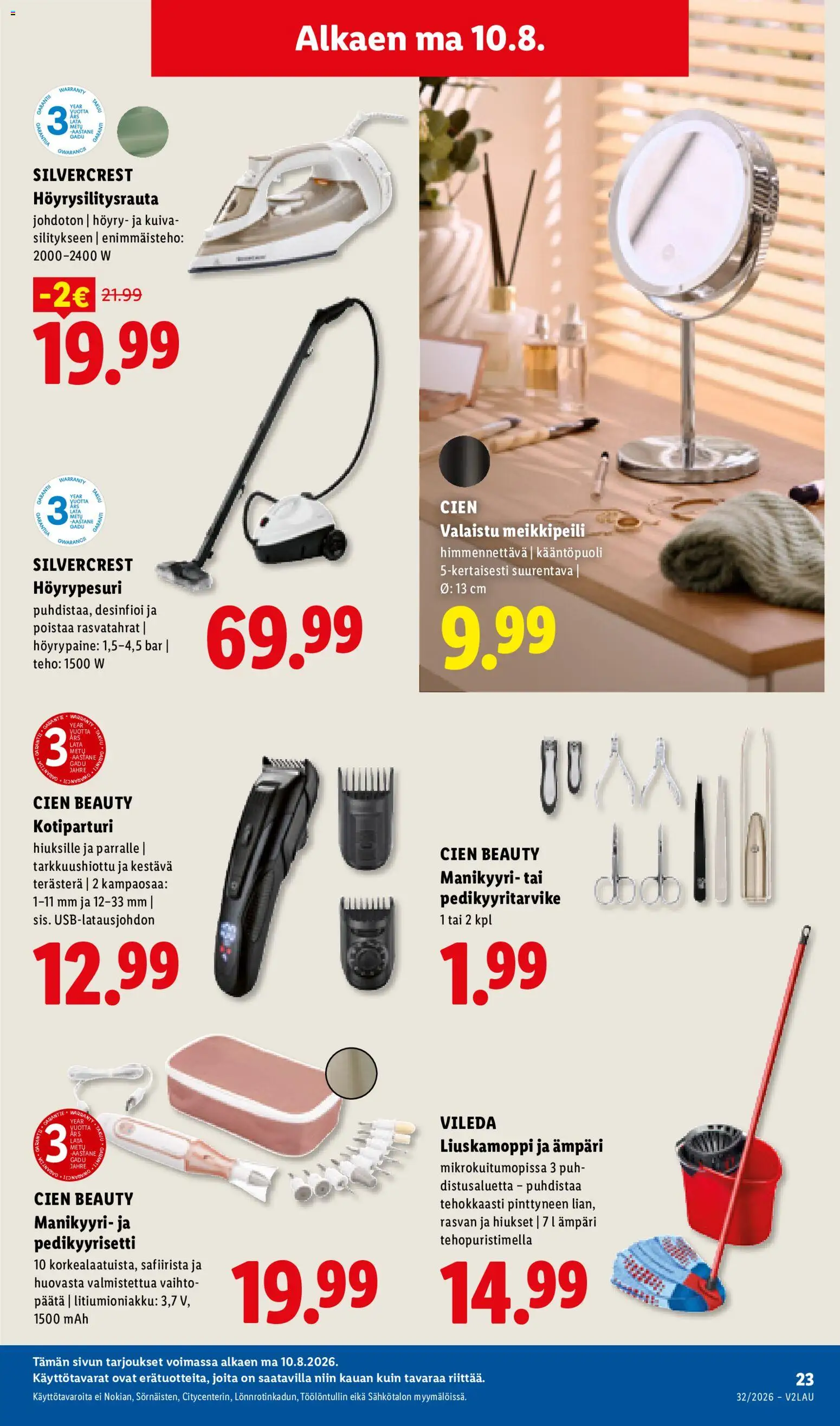 Lidl tarjoukset – voimassa 06/08/2026 alkaen | Sivu: 31