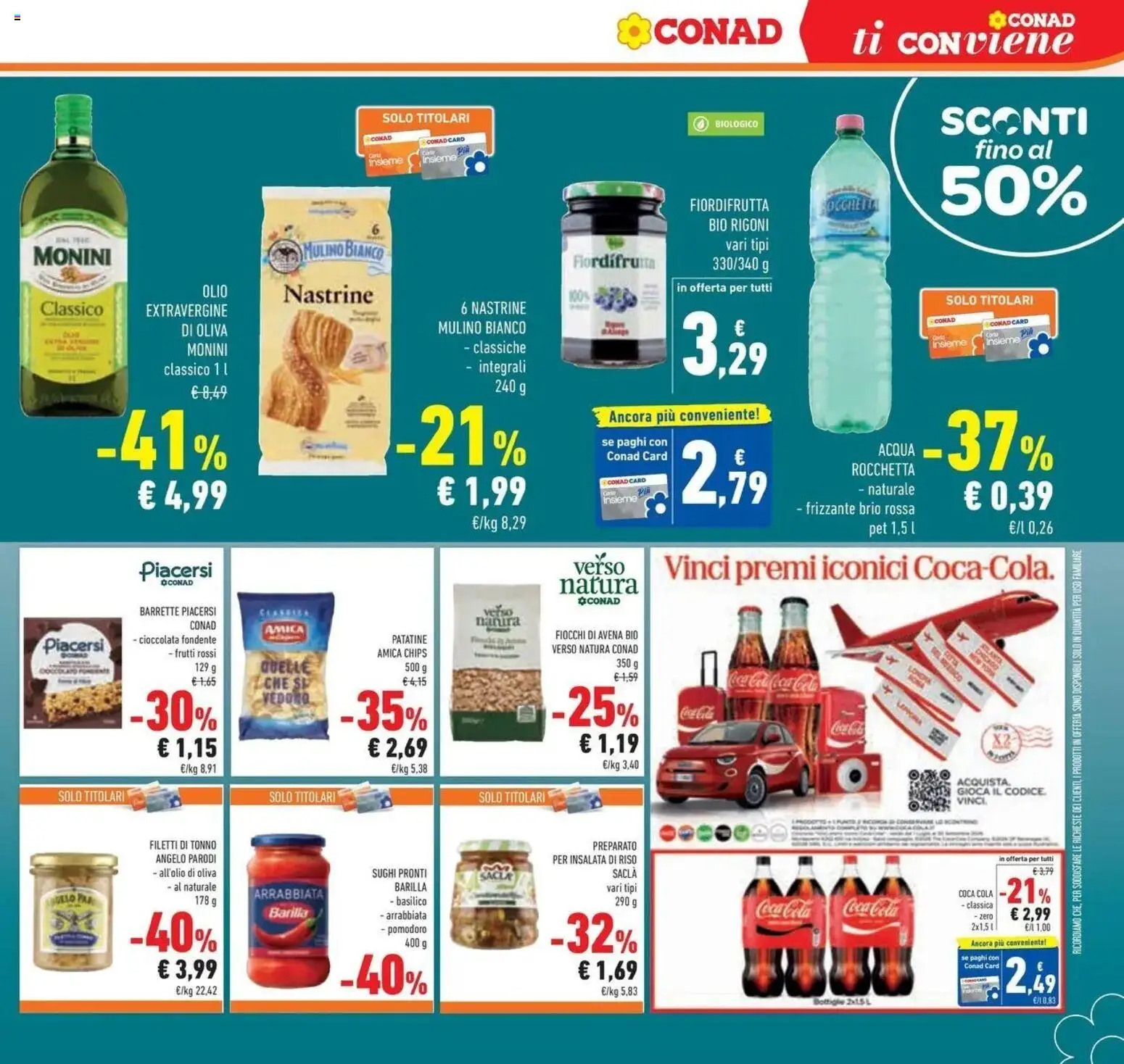 Volantino Conad del 29/07/2026 | Pagina: 25 | Prodotti: Fiocchi, Pomodoro, Olio, Basilico