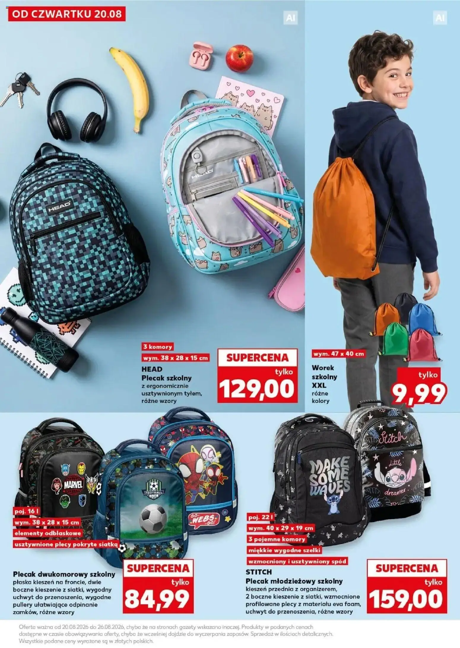 Kaufland gazetka - Wszystko do szkoły od 20.08.2026 - od jutra PDF | Strona: 37 | Produkty: Plecak, Gazety, Siatka