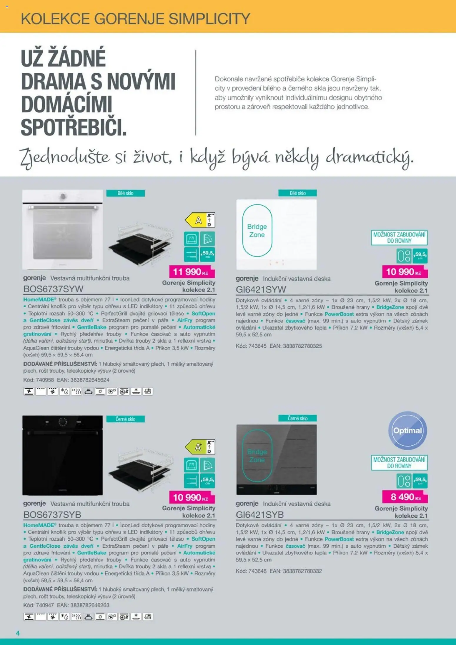 XXXLutz leták - Gorenje 2026 od 01.05.2026 | Strana: 4 | Produkty: Hodiny, Minutka, Trouba, LED