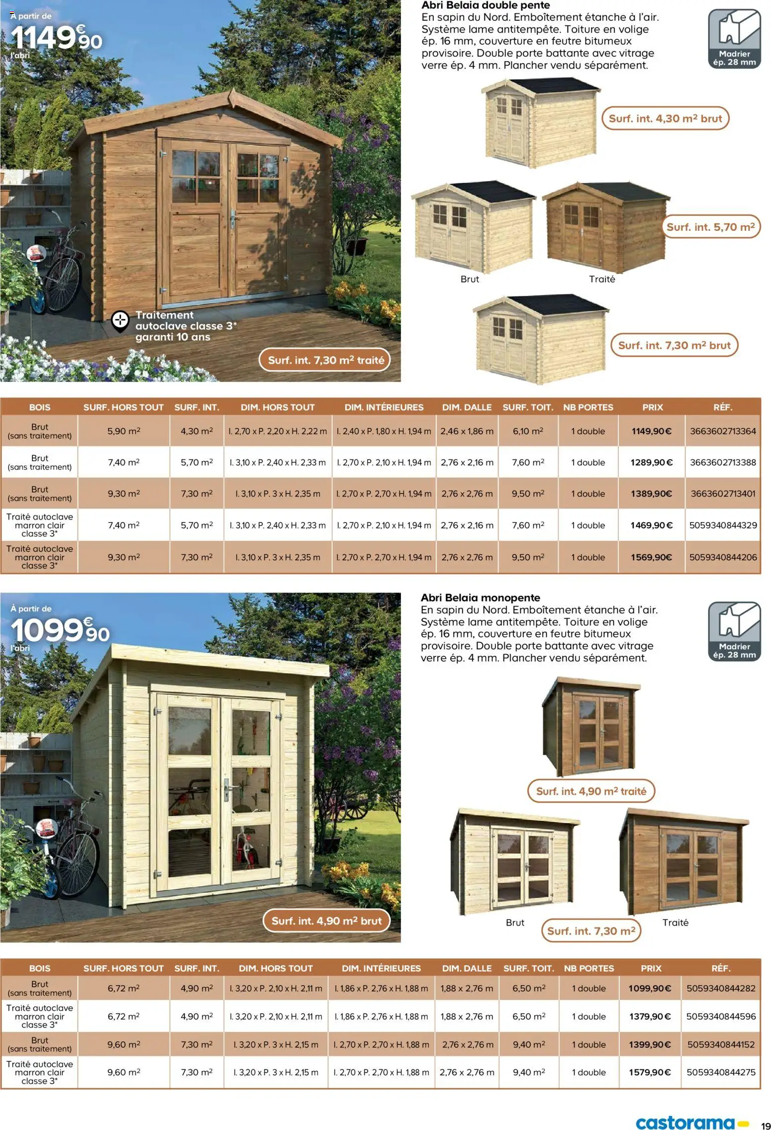 {H1} | Page: 19 | Produits: Dalle, Porte, Couverture, Portes