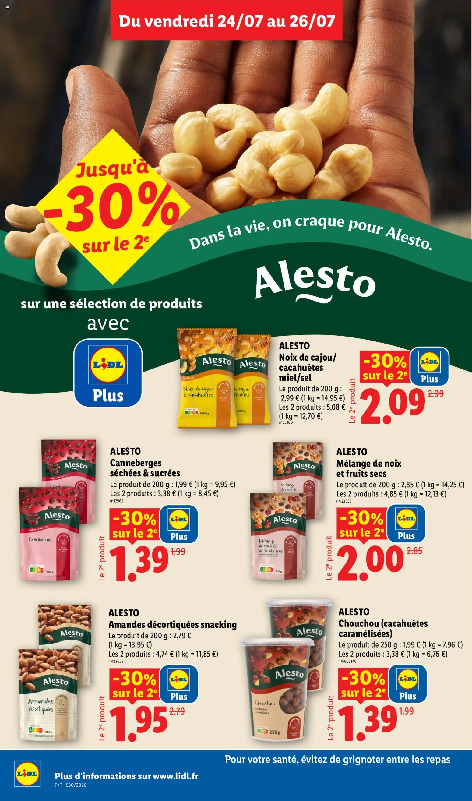 {H1} | Page: 16 | Produits: Mélange De Noix, Noix de cajou, Alesto melange de noix, Fruits