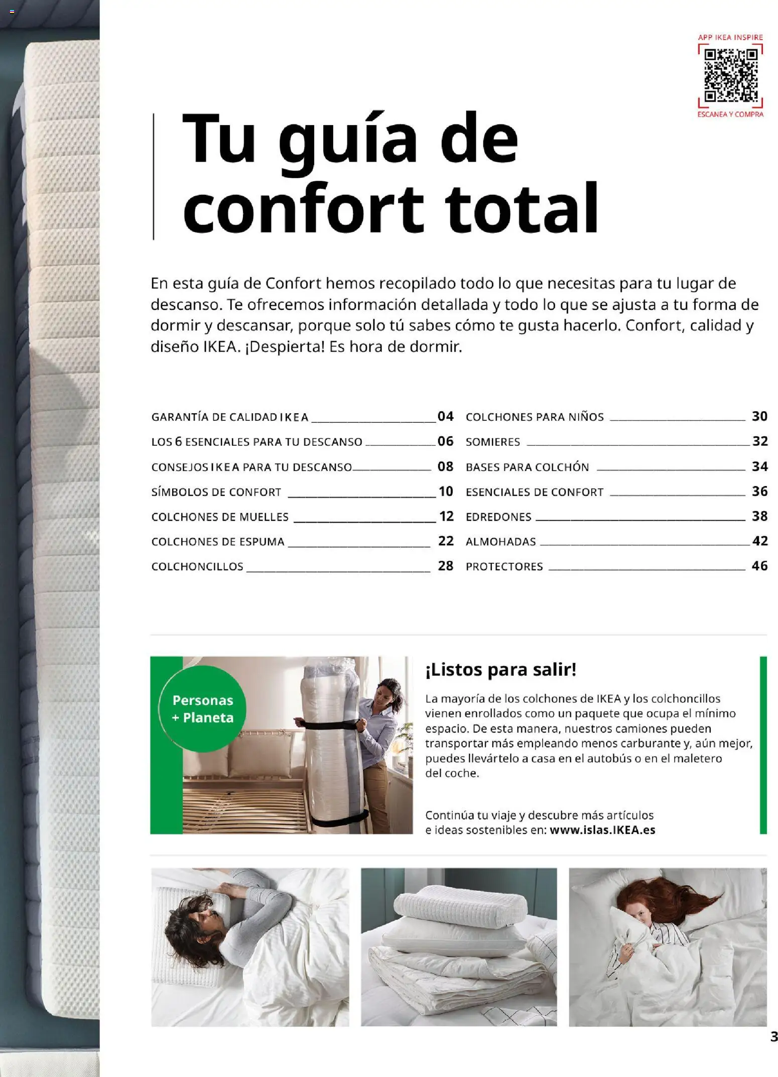 Catálogo IKEA Confort │ válido desde el 01.02.2026 | Página: 3 | Productos: Té, Colchon