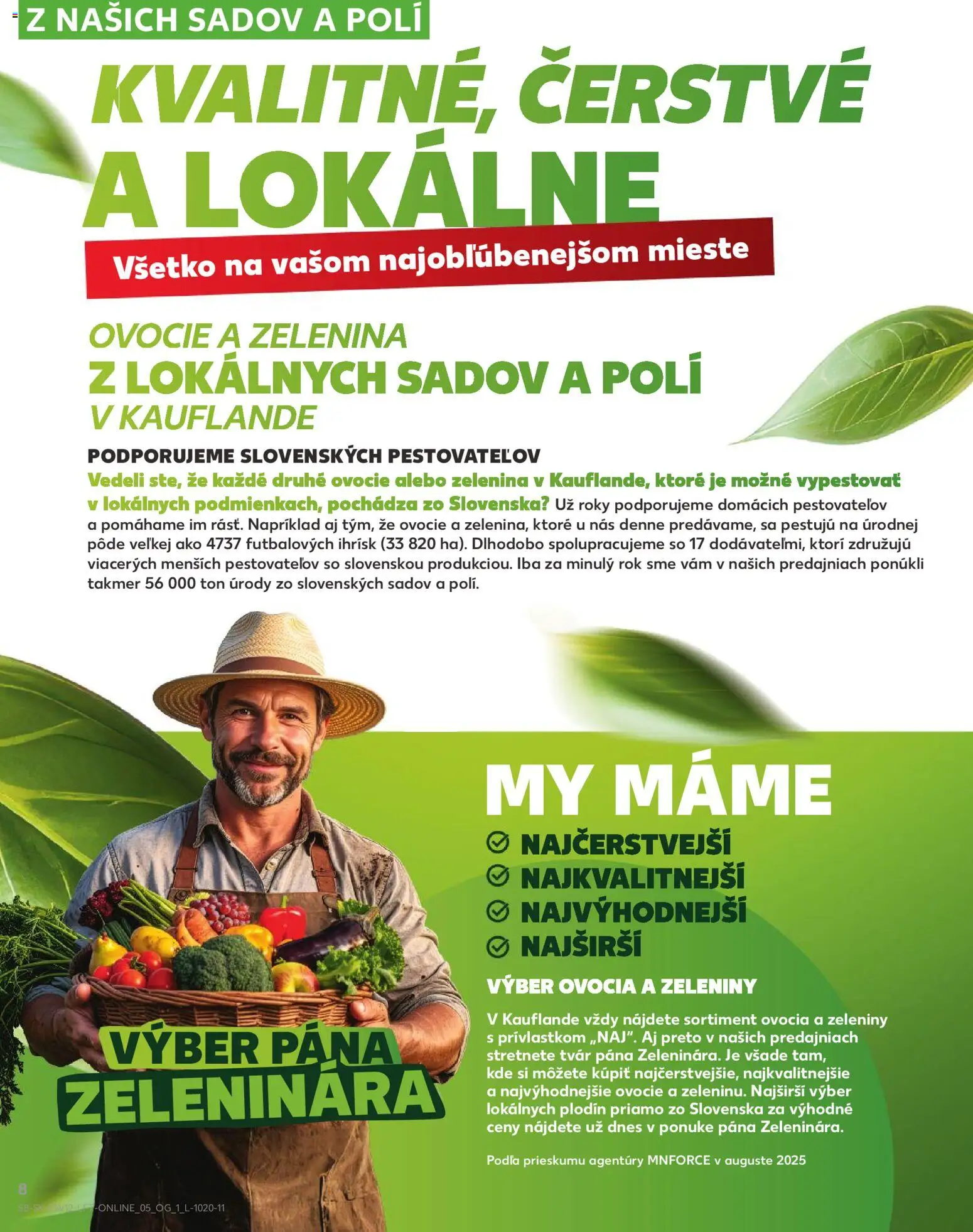 Nové Kaufland akcie – leták je platný od 19.03.2026 | Strana: 8 | Produkty: Ovocie