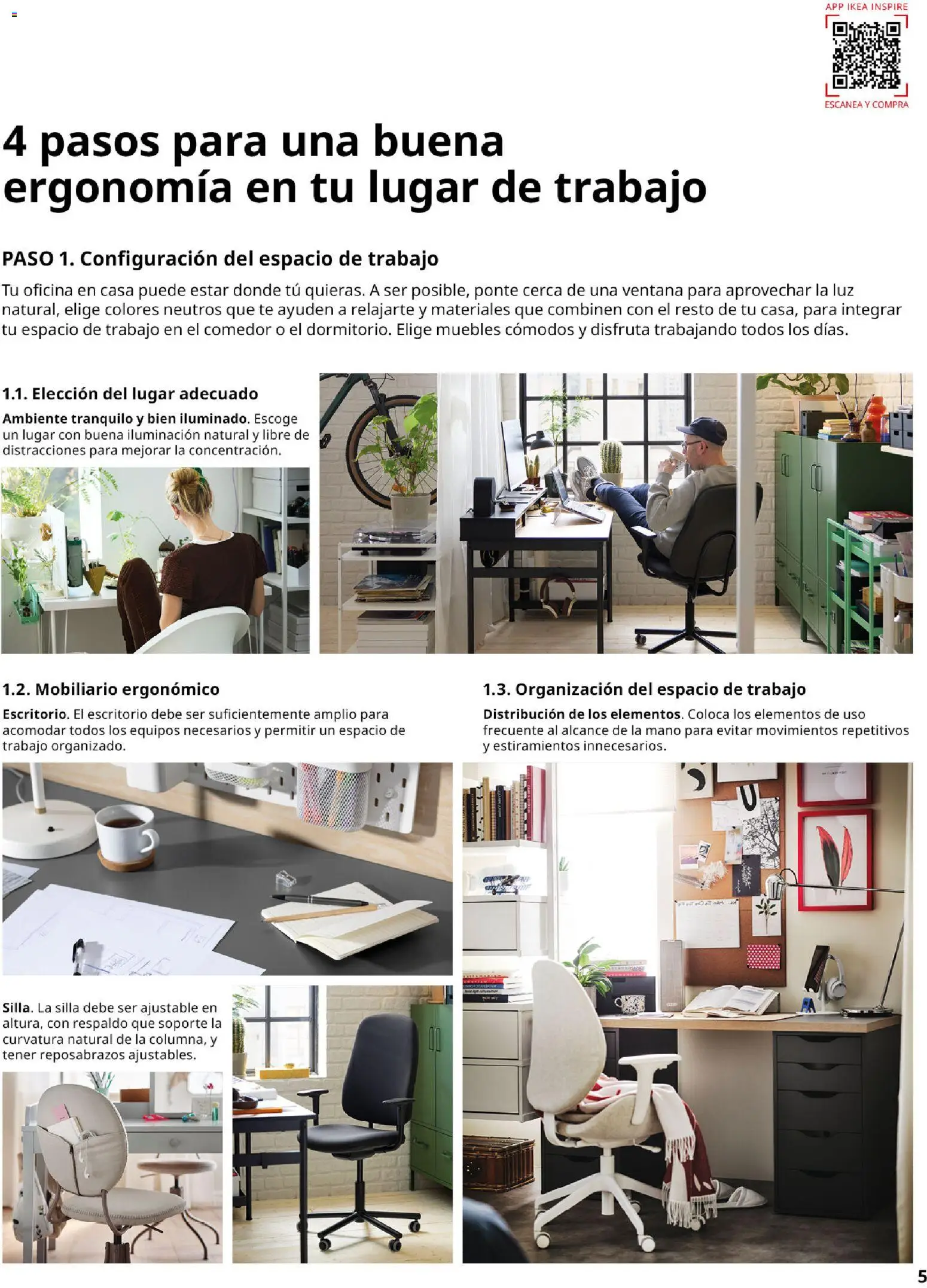 Catálogo IKEA Oficina en casa │ válido desde el 01.02.2026 | Página: 5 | Productos: Té, Muebles, Galette de chaise, Silla