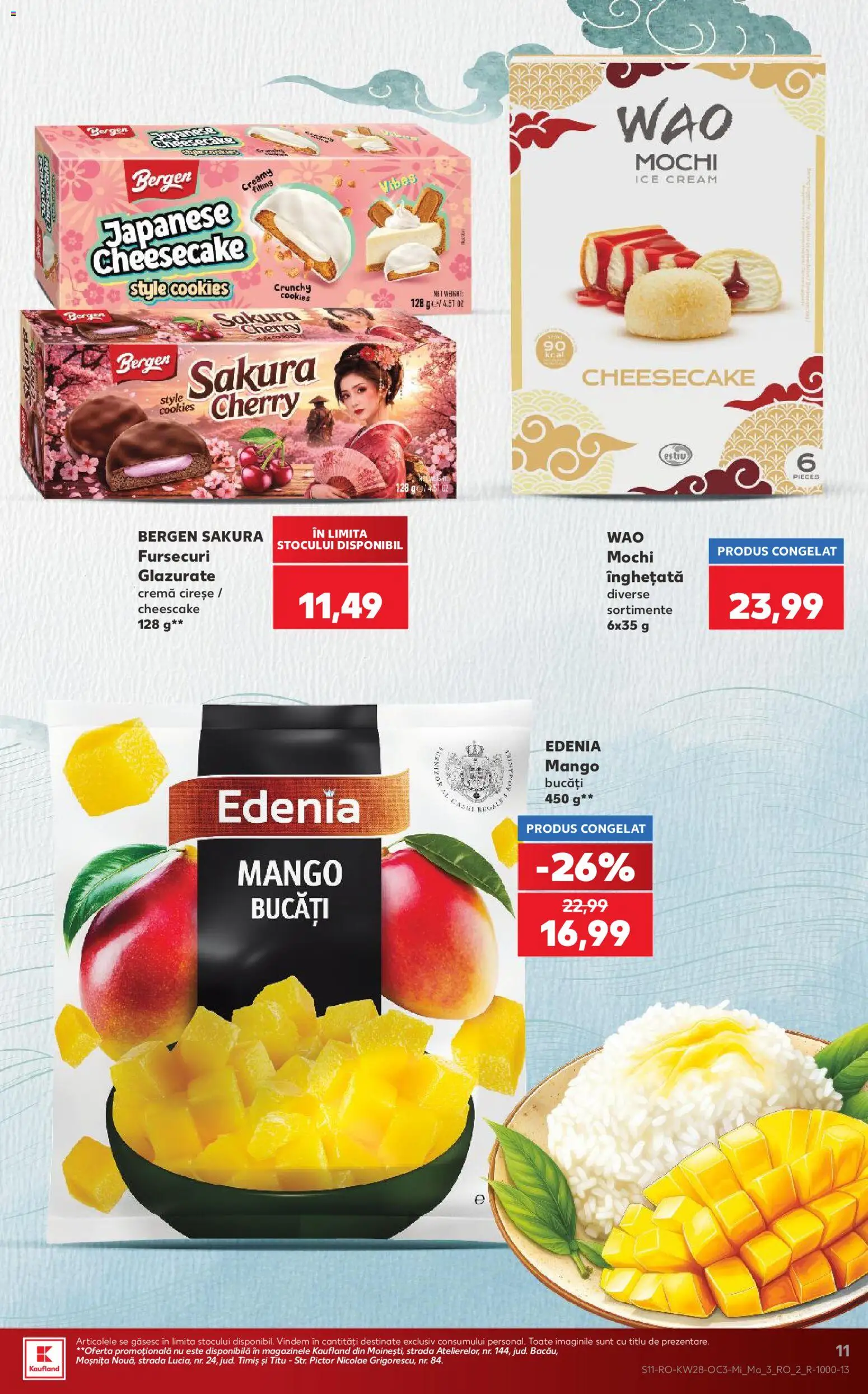 Noul catalog Kaufland – valabil de la 08.07.2026 | Pagină: 11 | Produse: Delgeç, Cremă, Cireșe, Înghețată