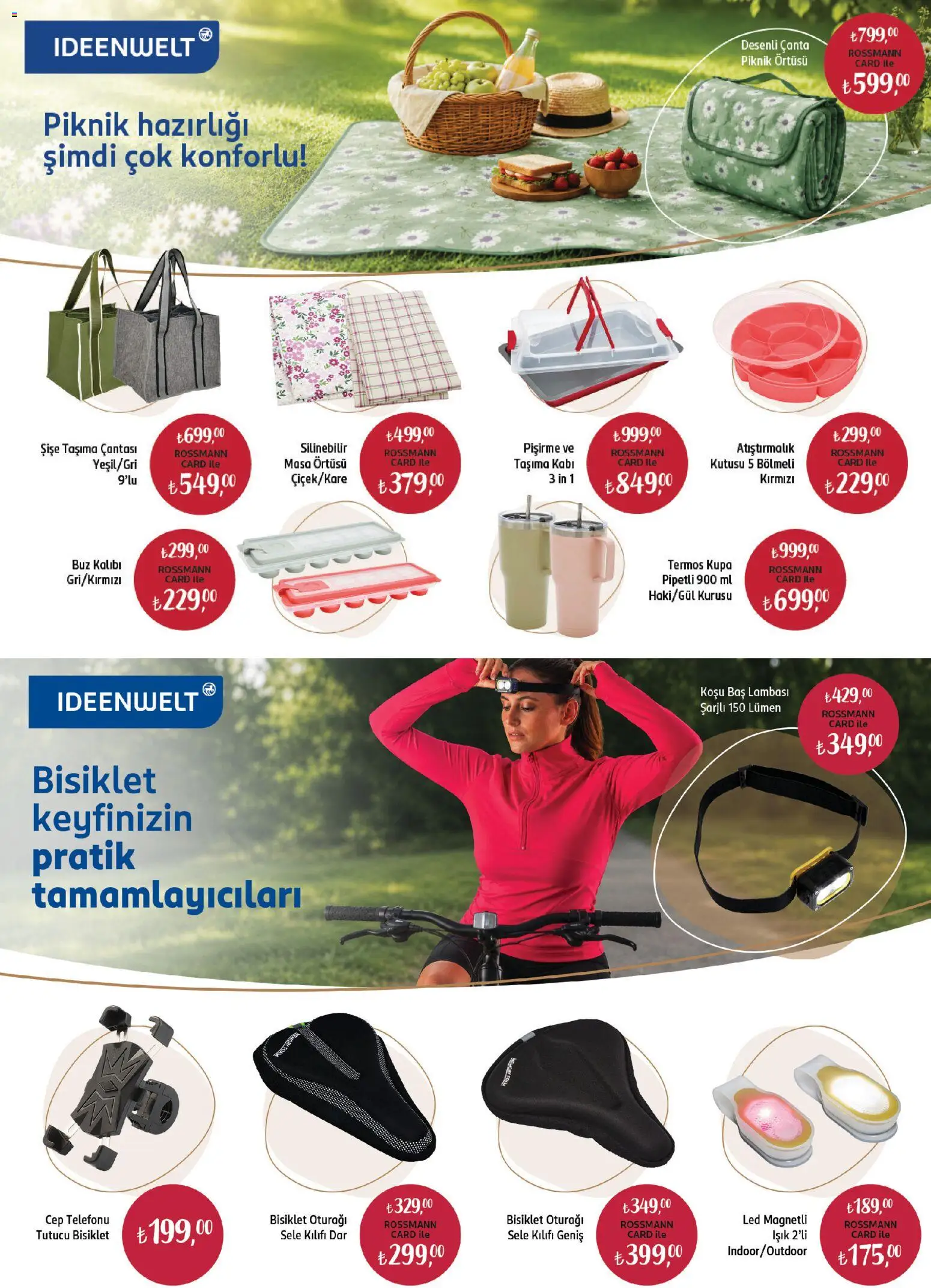Rossmann - Temmuz Ev & Yaşam Kataloğu - 01 Temmuz 2026 tarihinden itibaren geçerlidir | Sayfa: 13 | Ürünler: Atıştırmalık, Çanta, Termos, Masa örtüsü