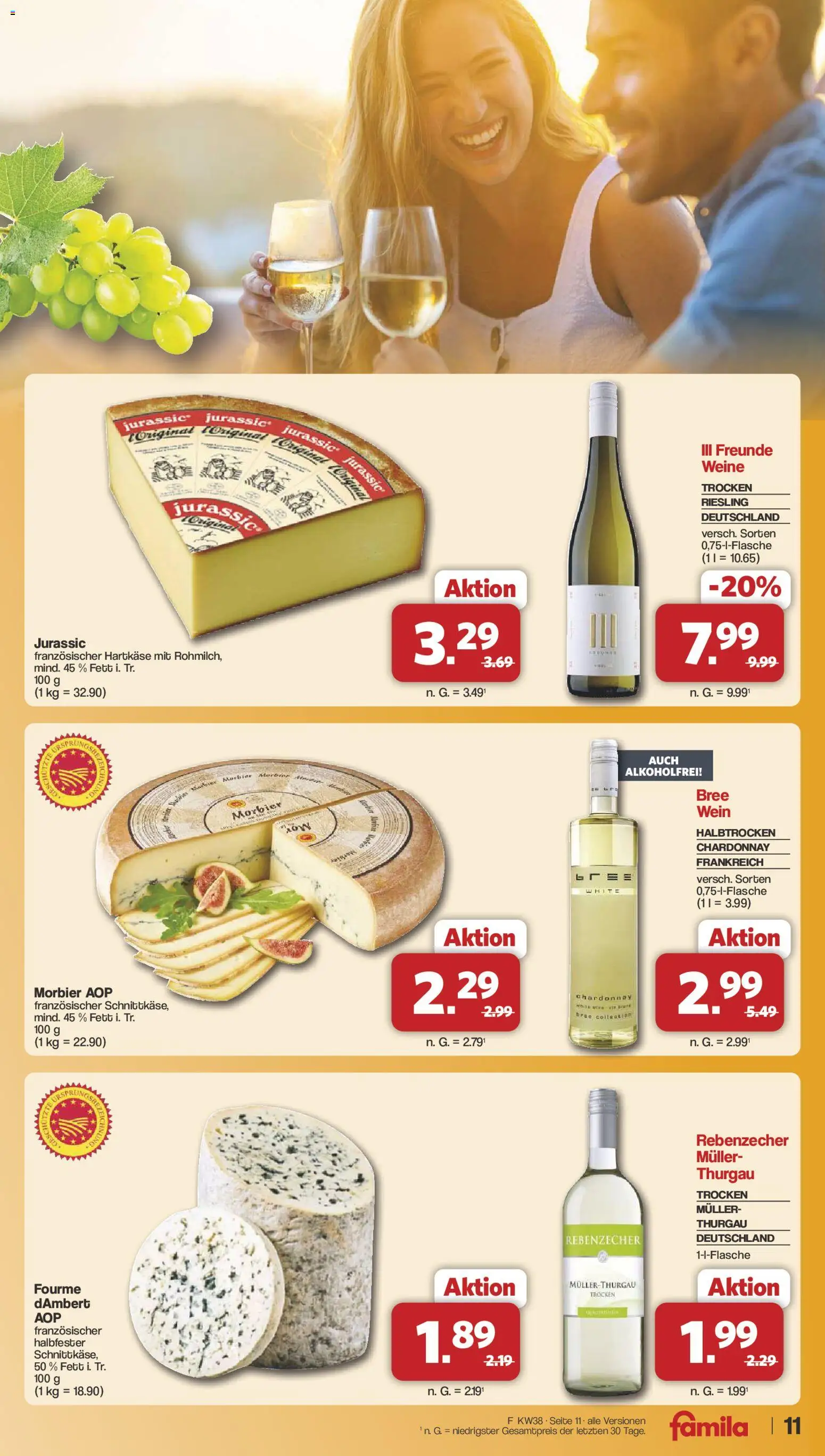 Famila Nordwest Prospekt – gültig ab 14.09.2026 | Seite: 11 | Produkte: Bree, Wein
