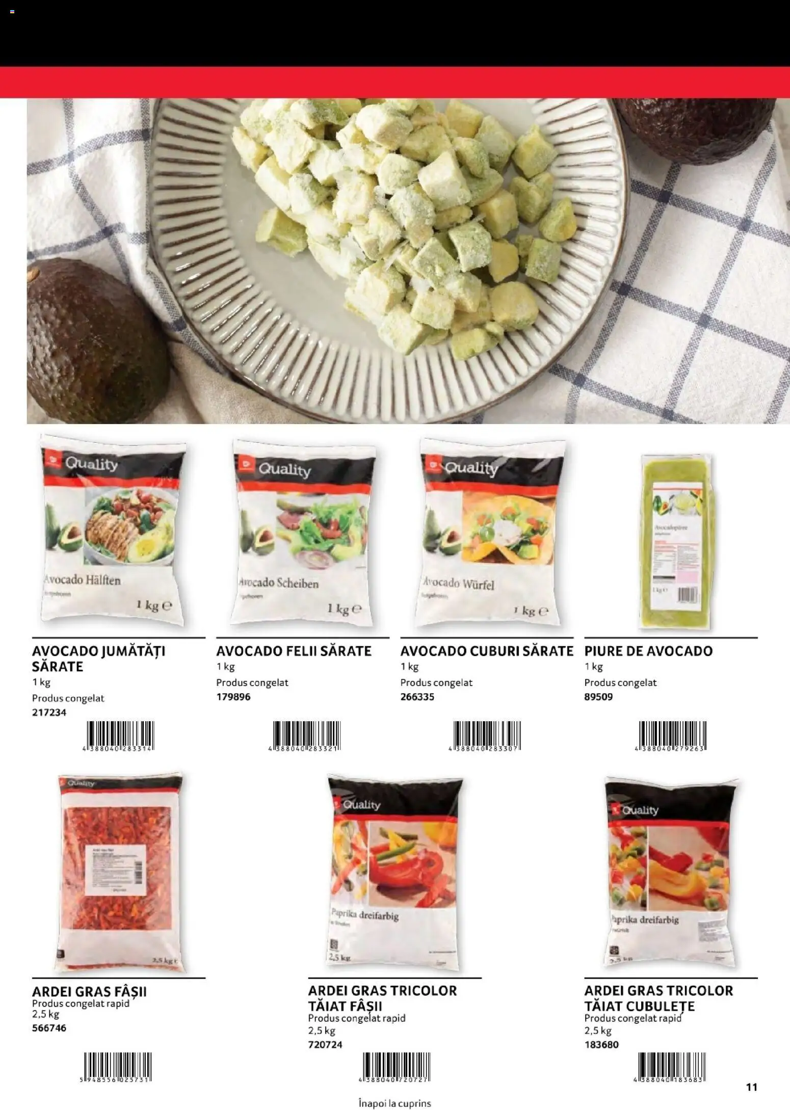 Noul catalog Selgros – valabil de la 01.08.2026 | Pagină: 11 | Produse: Ardei, Avocado