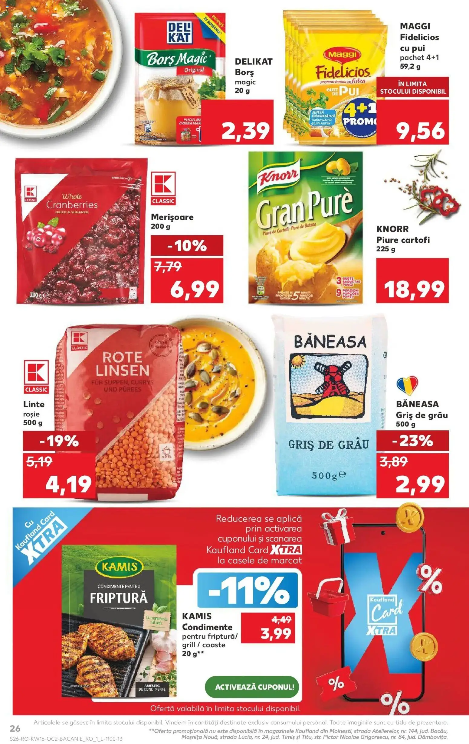 Noul catalog Kaufland – valabil de la 15.04.2026 | Pagină: 26 | Produse: Grill, Hacıyatmaz Kedi Oyuncağı, Condimente, Cartofi