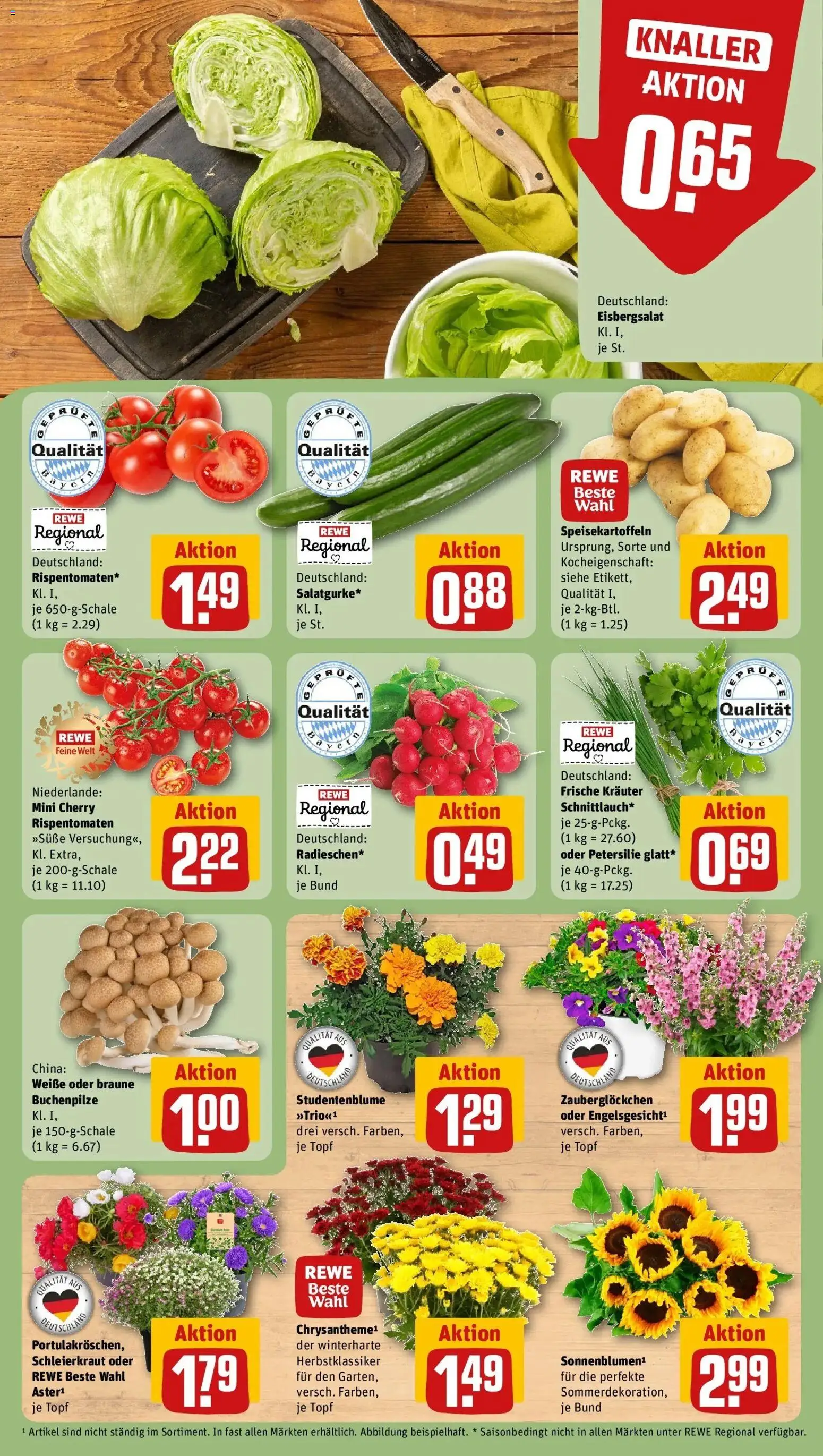 Rewe Prospekt Brunnthal – gültig ab 06.07.2026 | Seite: 5 | Produkte: Eisbergsalat, Petersilie