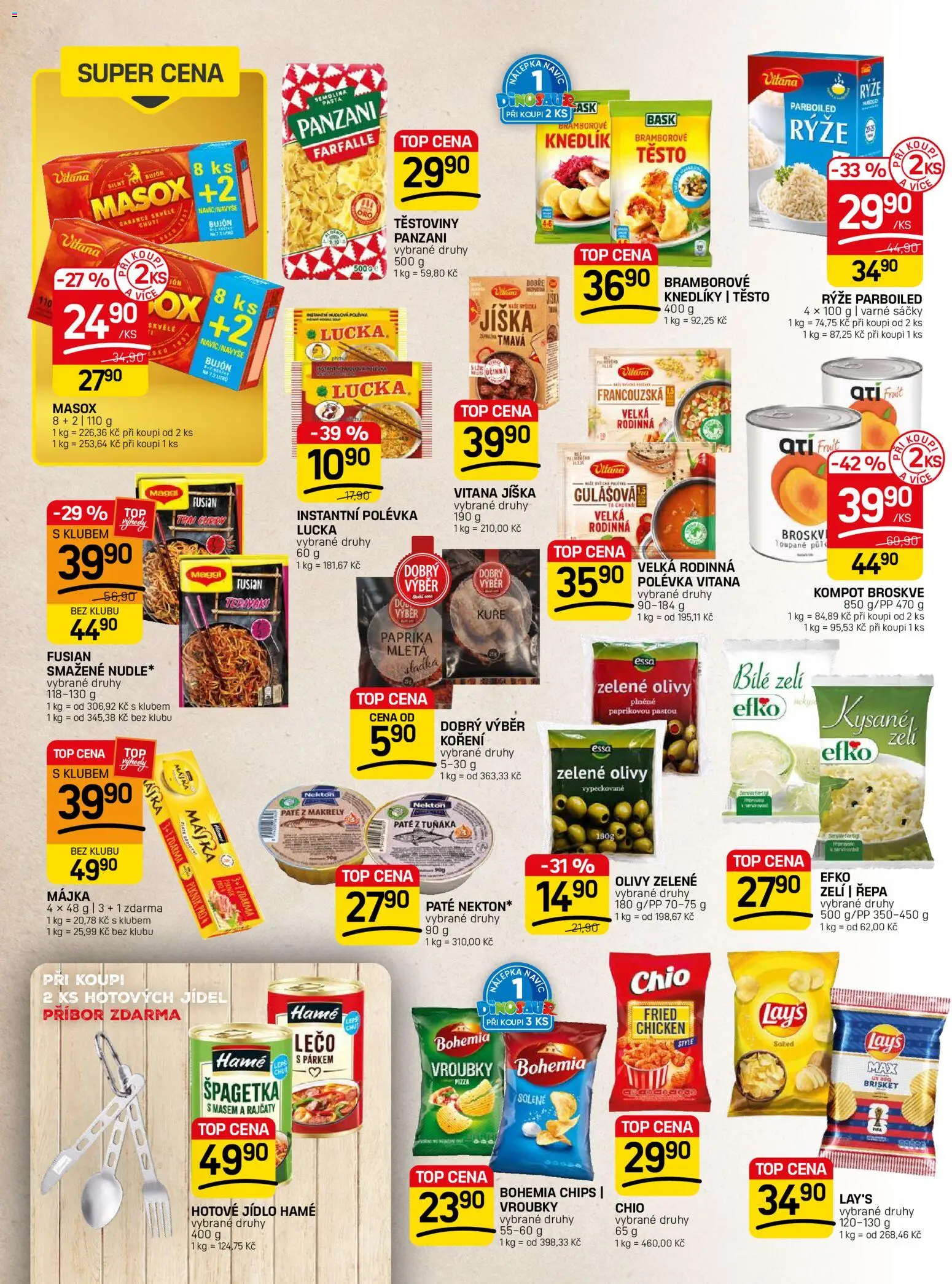 Flop leták - FlopTop od 22.07.2026 | Strana: 8 | Produkty: Kompot, Rýže, Kuře, Bohemia chips