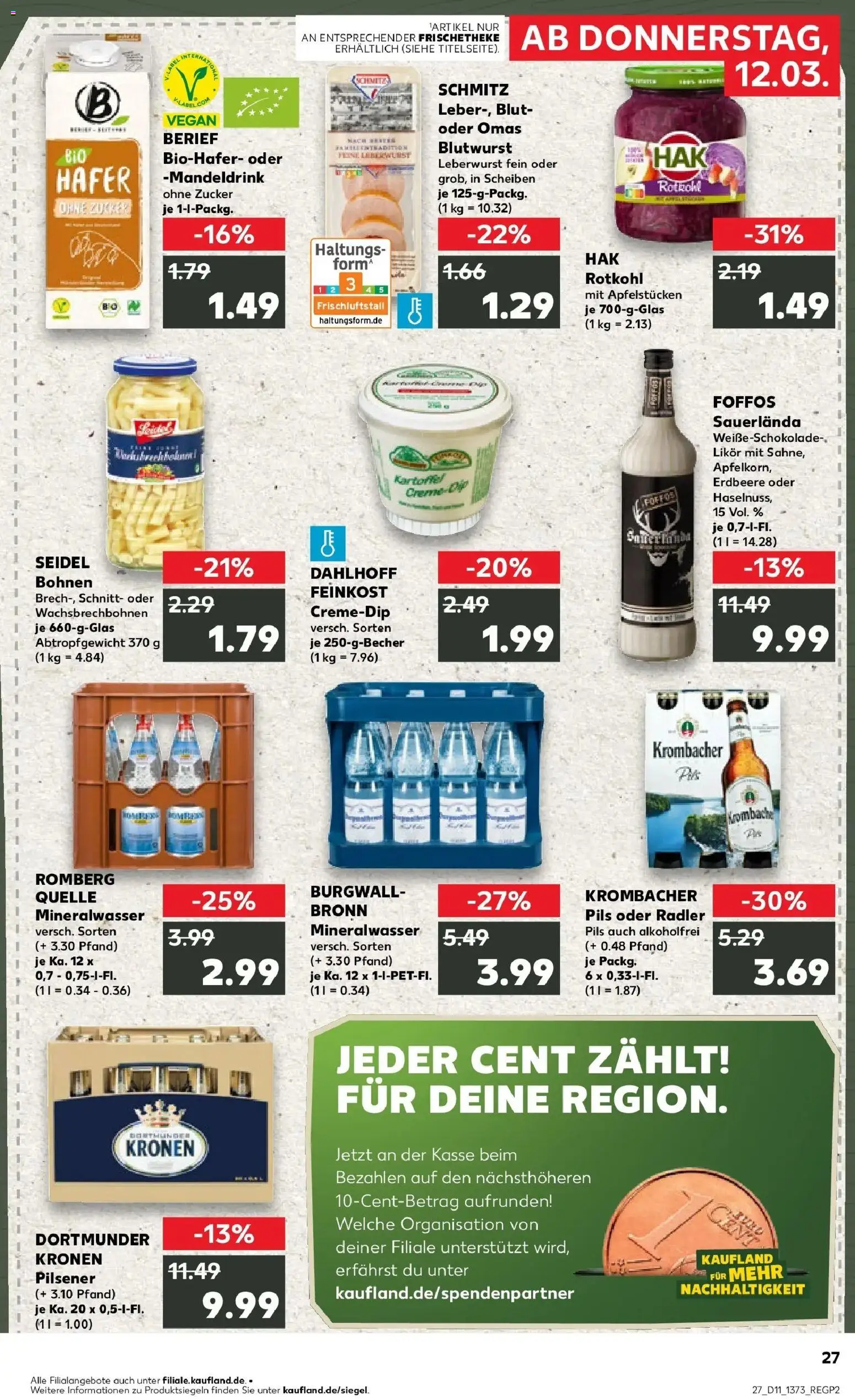 Kaufland Prospekt Iserlohn	 – gültig ab 09.03.2026 | Seite: 39 | Produkte: Likör, Pils, Radler, Zucker