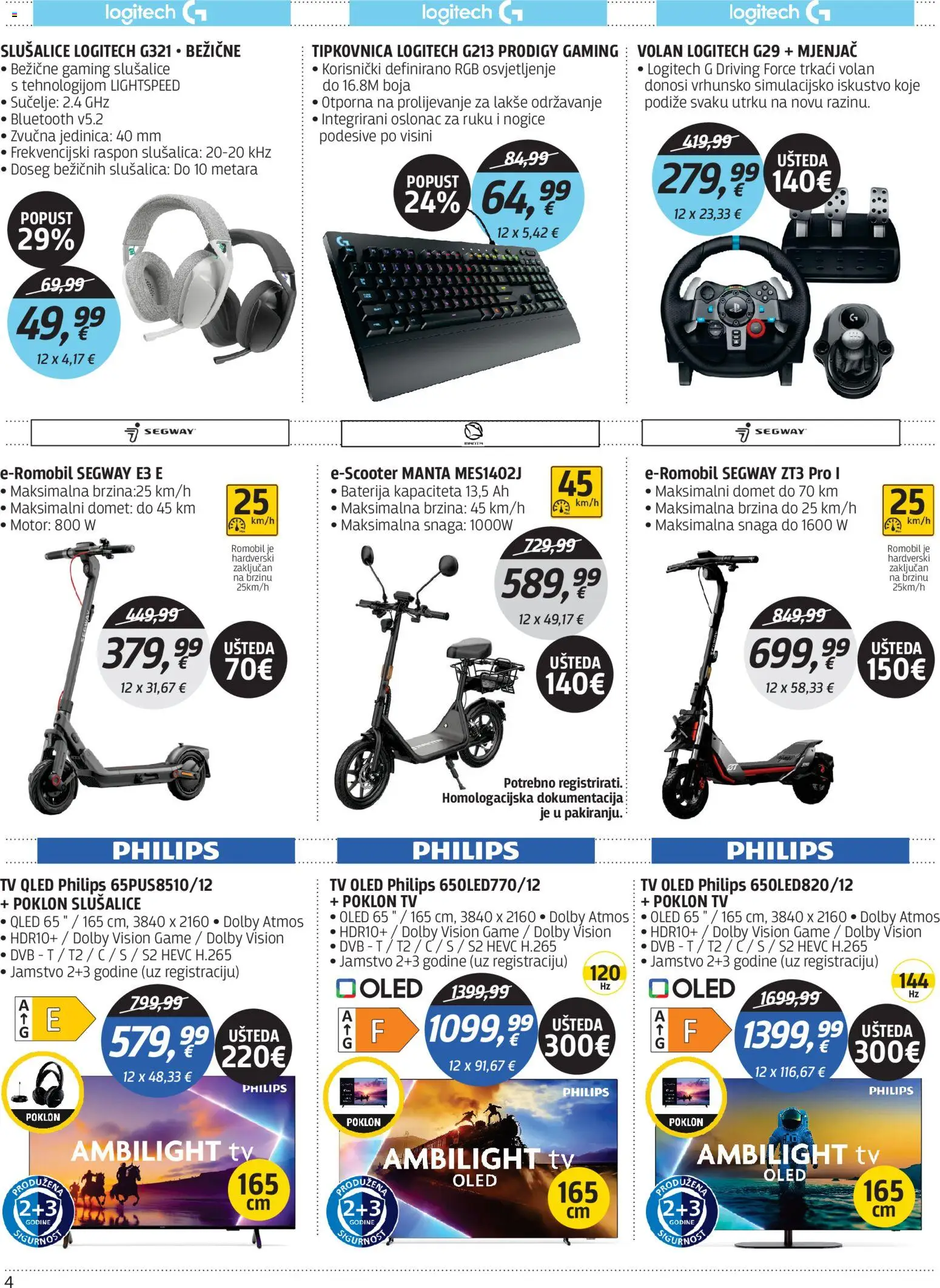 Centar Tehnike katalog | vrijedi od 15.06.2026 | Stranica: 4 | Proizvodi: Baterija, Tipkovnica, Tv, Slušalice