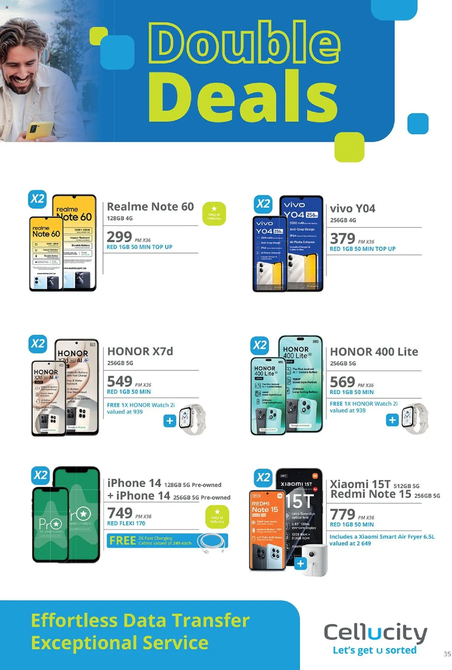 New Cellucity catalogue – valid from 02.04.2026 | Page: 35 | Products: Watch, Fryer, Charger, Air fryer