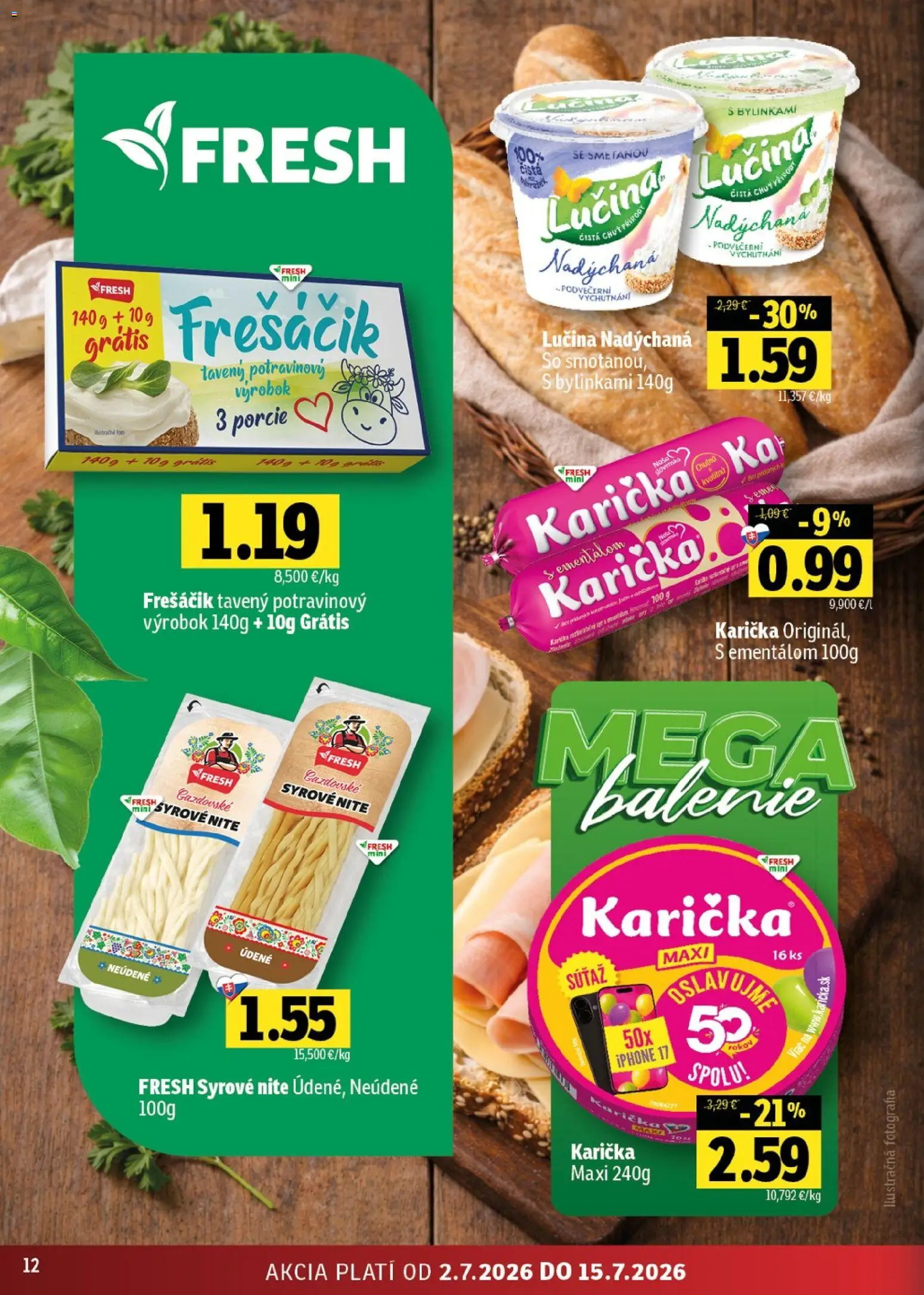 Nové Fresh akcie – leták je platný od 02.07.2026 | Strana: 12