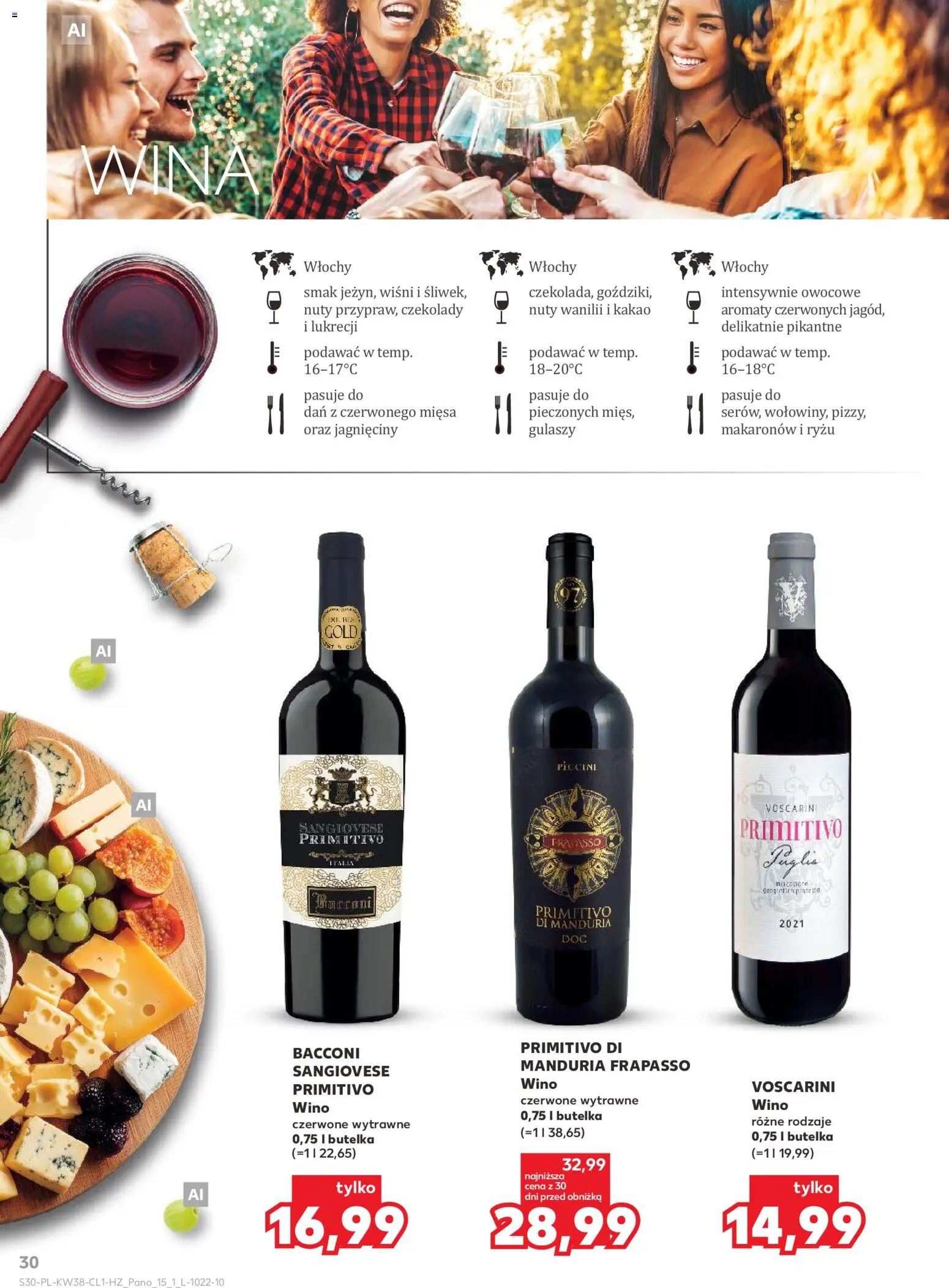 Kaufland Polsko leták - Barek od 17.09.2026 | Strana: 30 | Produkty: Primitivo Puglia, Primitivo Di Manduria, Primitivo, Kakao
