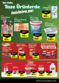 03 Eylül 2026 tarihinden itibaren geçerli olan Onur Market kataloğu önizlemesi | Sayfa: 3 | Ürünler: Frambuaz, Kefir, Yoğurt, Pizza