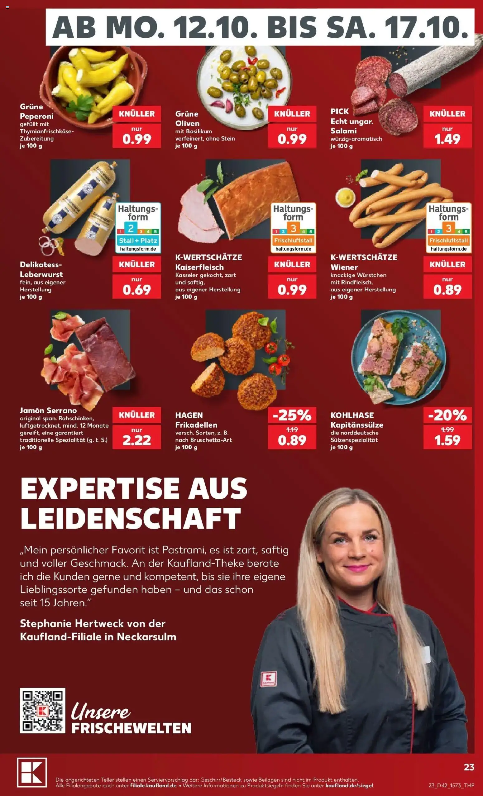 Prospekt Kaufland ab 12.10.2026 » Angebote Online zum Blättern | Seite: 27 | Produkte: Beilagen, Salami
