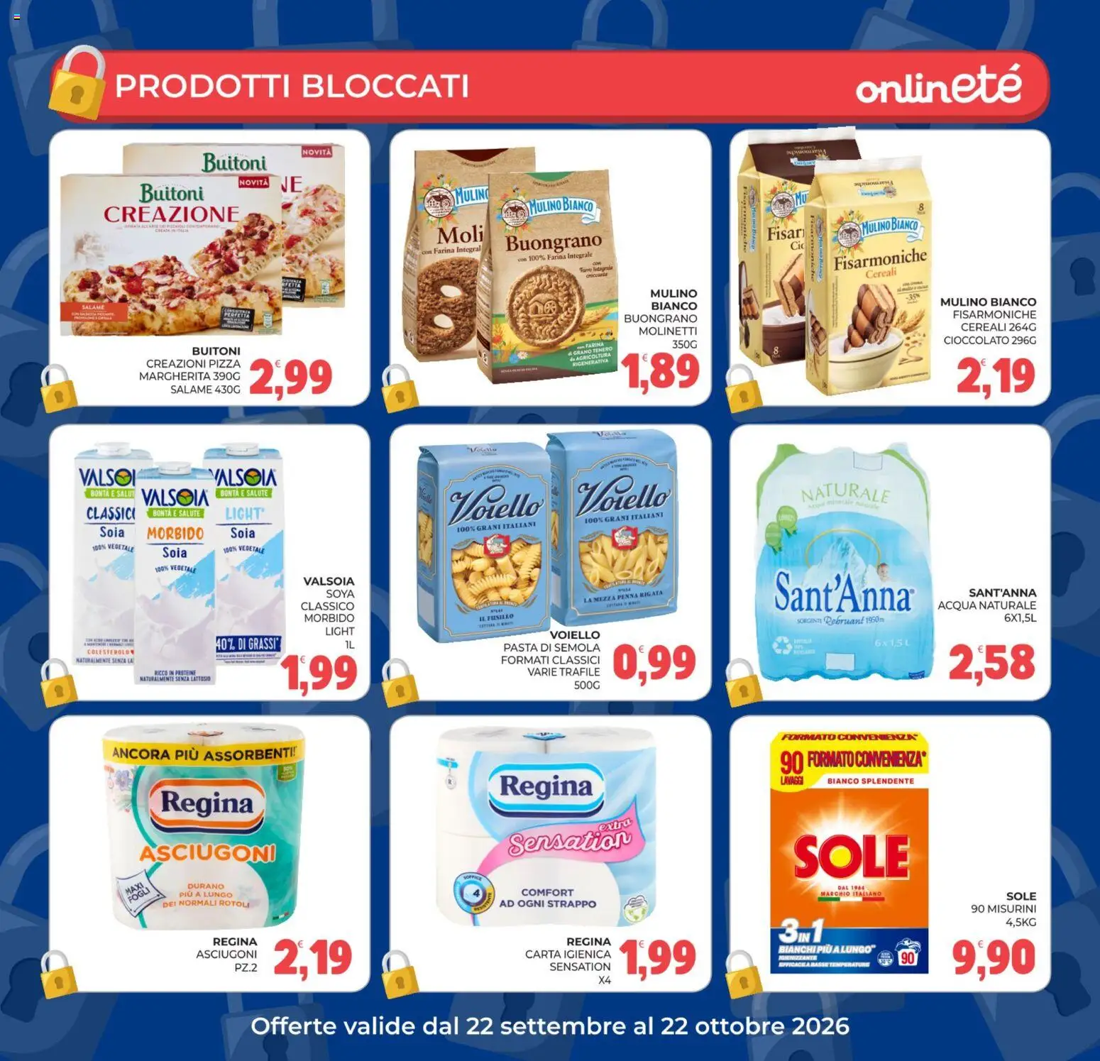 Volantino Eté del 02/10/2026 | Pagina: 21 | Prodotti: Voiello, Pasta di semola, Pasta, Farro