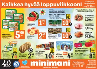 Minimani-mainoslehti voimassa 29/07/2026 alkaen