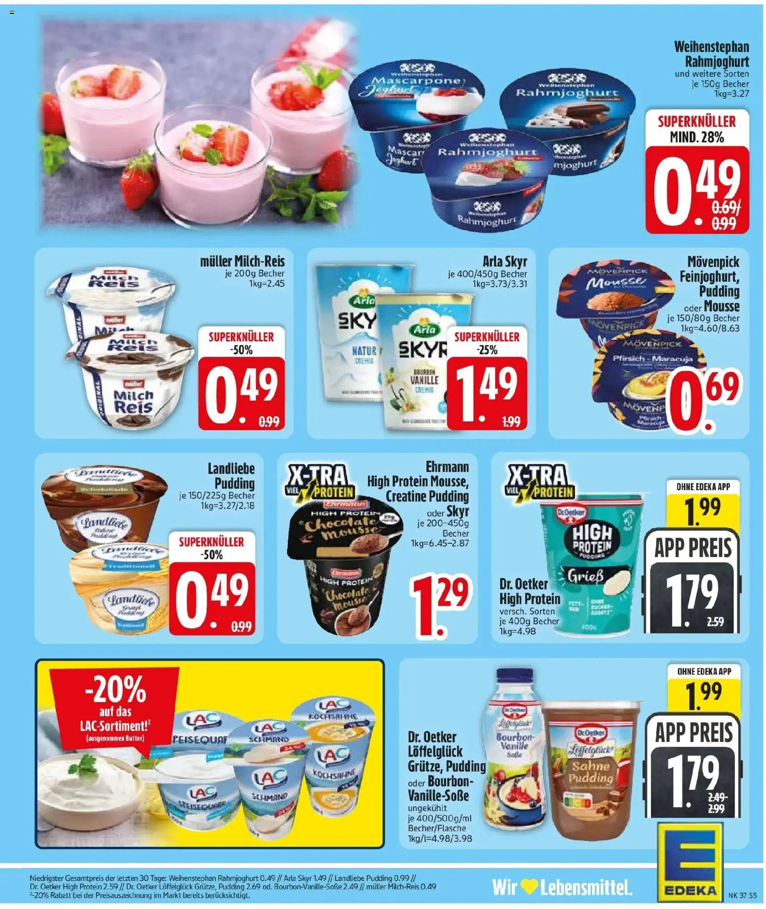Edeka Prospekt Haar (ab 07.09.2026) » Angebote Online | Seite: 7 | Produkte: Butter, Arla skyr, Pfirsich, Reis