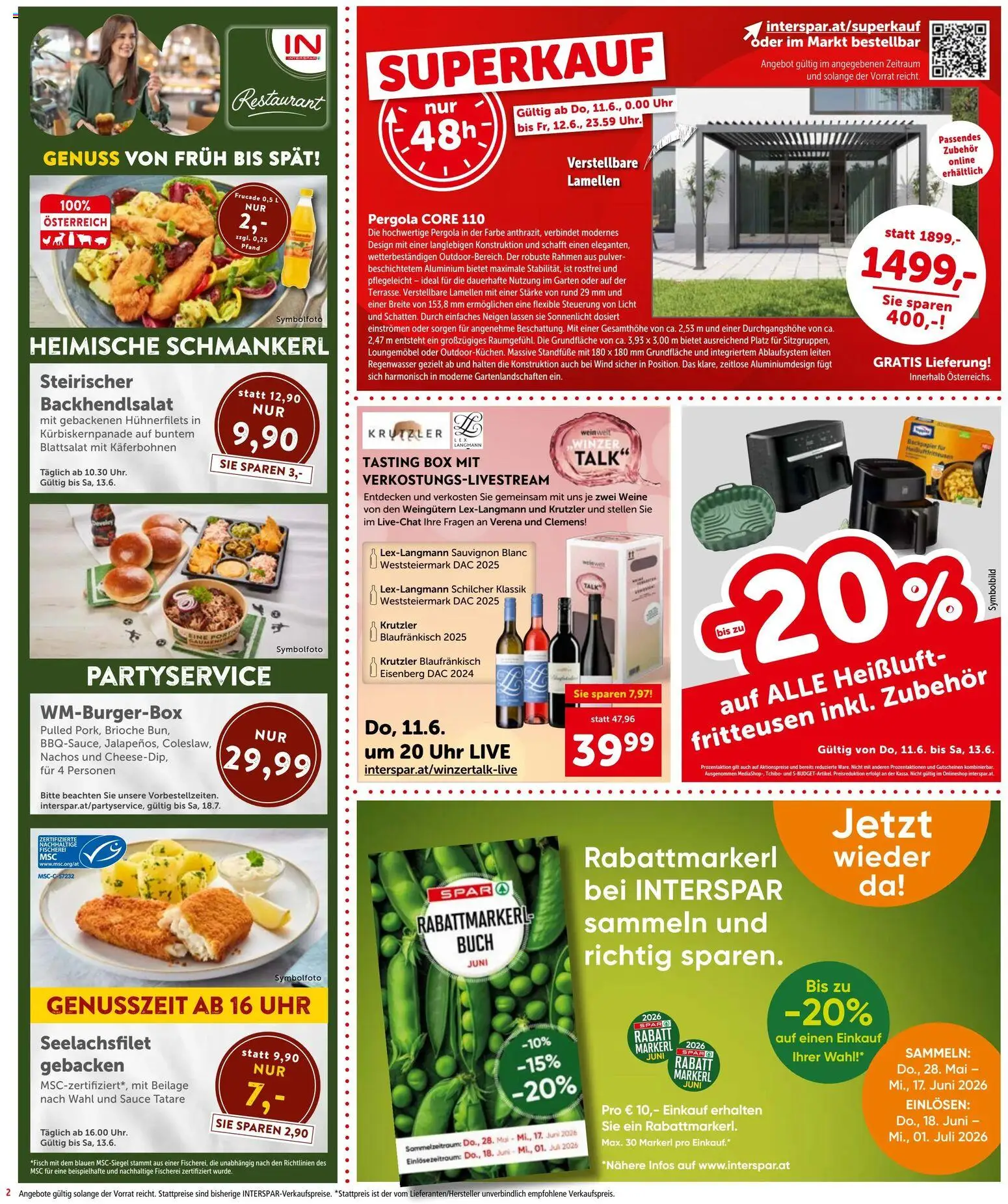 Interspar - Flugblatt gültig ab 11.06.2026 | Seite: 2 | Produkte: Uhr, Box