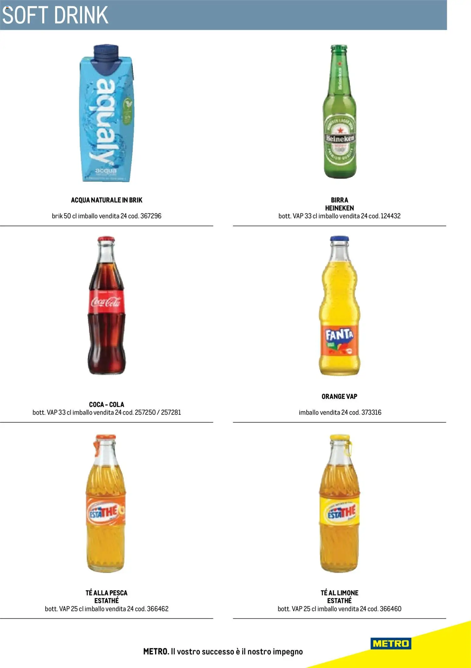 Volantino Metro del 17/10/2025 | Pagina: 83 | Prodotti: Tè, Acqua, Heineken, Coca Cola