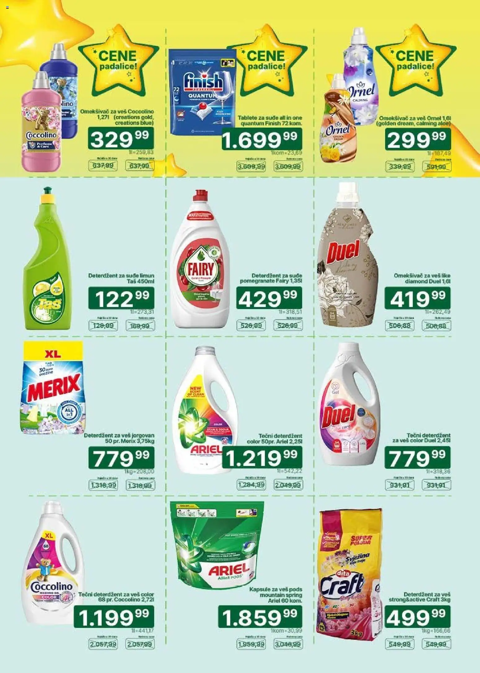 Univerexport katalog - važi od 20.07.2026 | Strana: 28 | Proizvode: Tečni deterdžent, Ariel, Limun, Coccolino