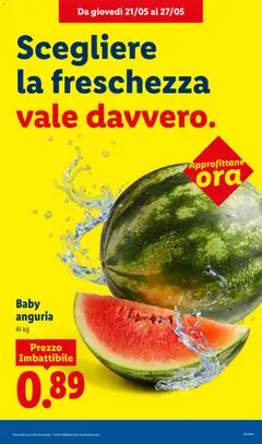 Anteprima del volantino Baby anguria, Baby anguria Al kg valido a partire dal 21.05.2026 | Pagina: 6