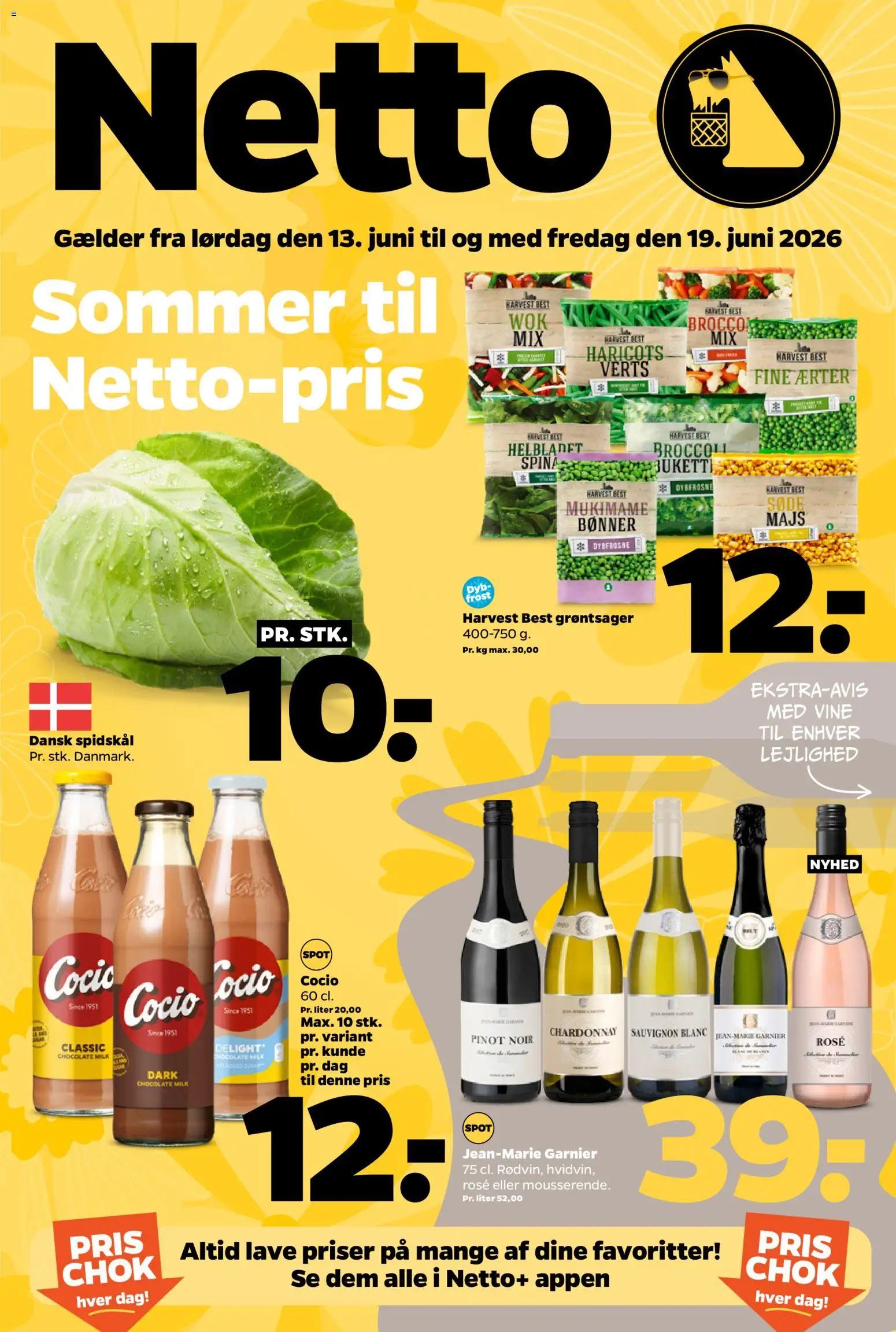 Netto tilbudsavis – gyldig fra 13.06.2026 | Side: 1 | Produkter: Broccoli, Bønner, Spidskål, Ærter
