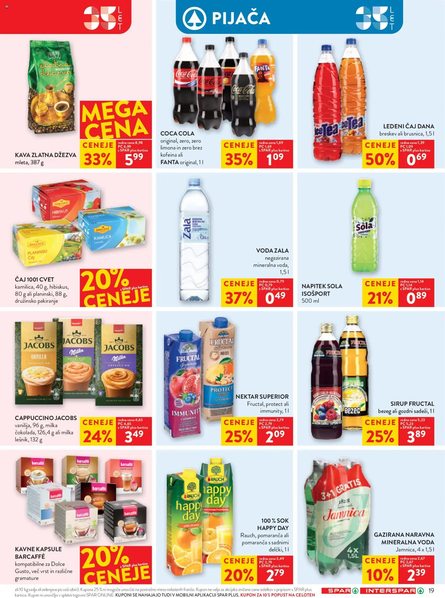 Novi Spar katalog ponudbe – veljaven od 23.09.2026 | Stran: 25 | Izdelki: Kavne kapsule, Mineralna voda, Limona, Breskev