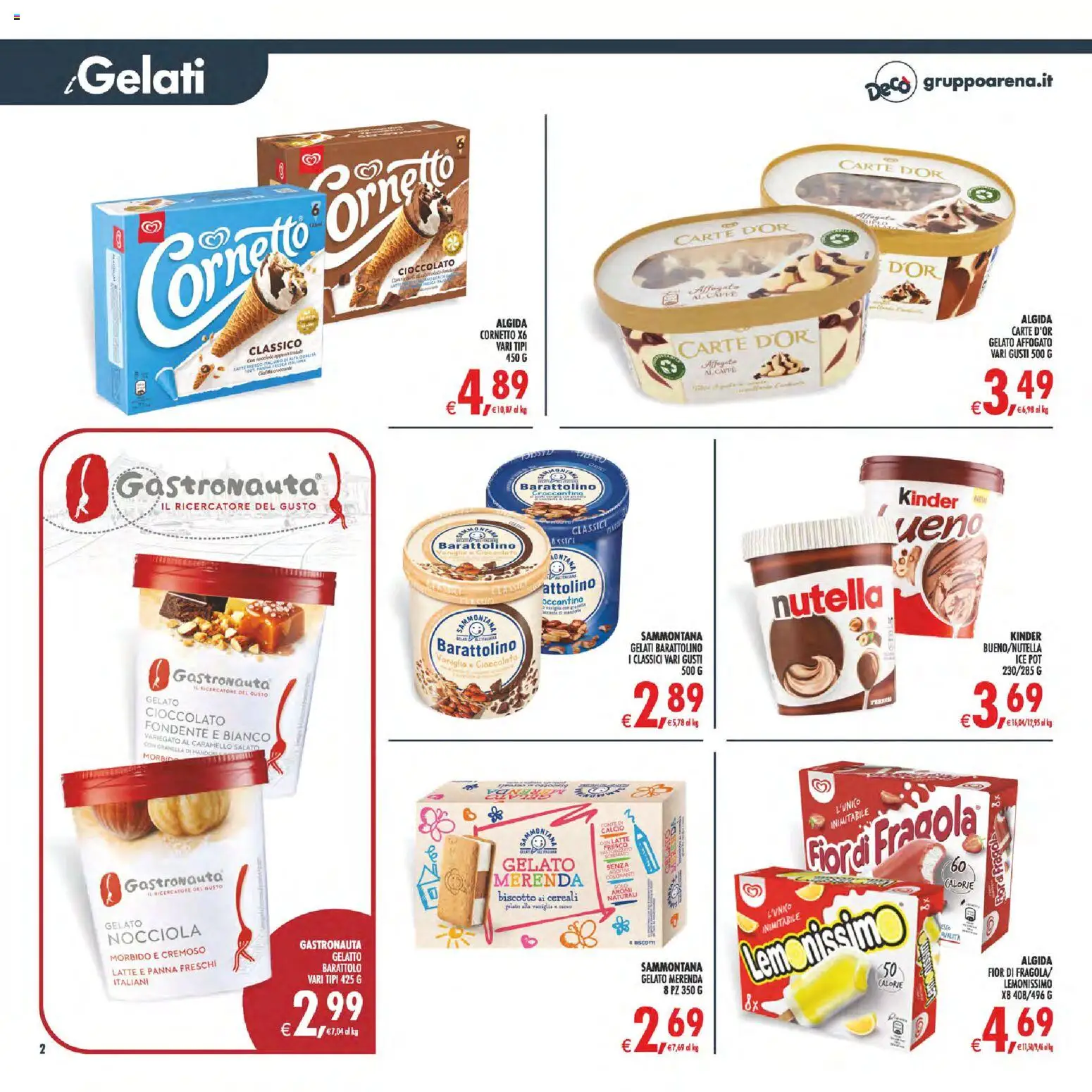 Volantino Decò del 11/08/2026 | Pagina: 2 | Prodotti: Vaniglia, Caffè, Cereali, Gelato