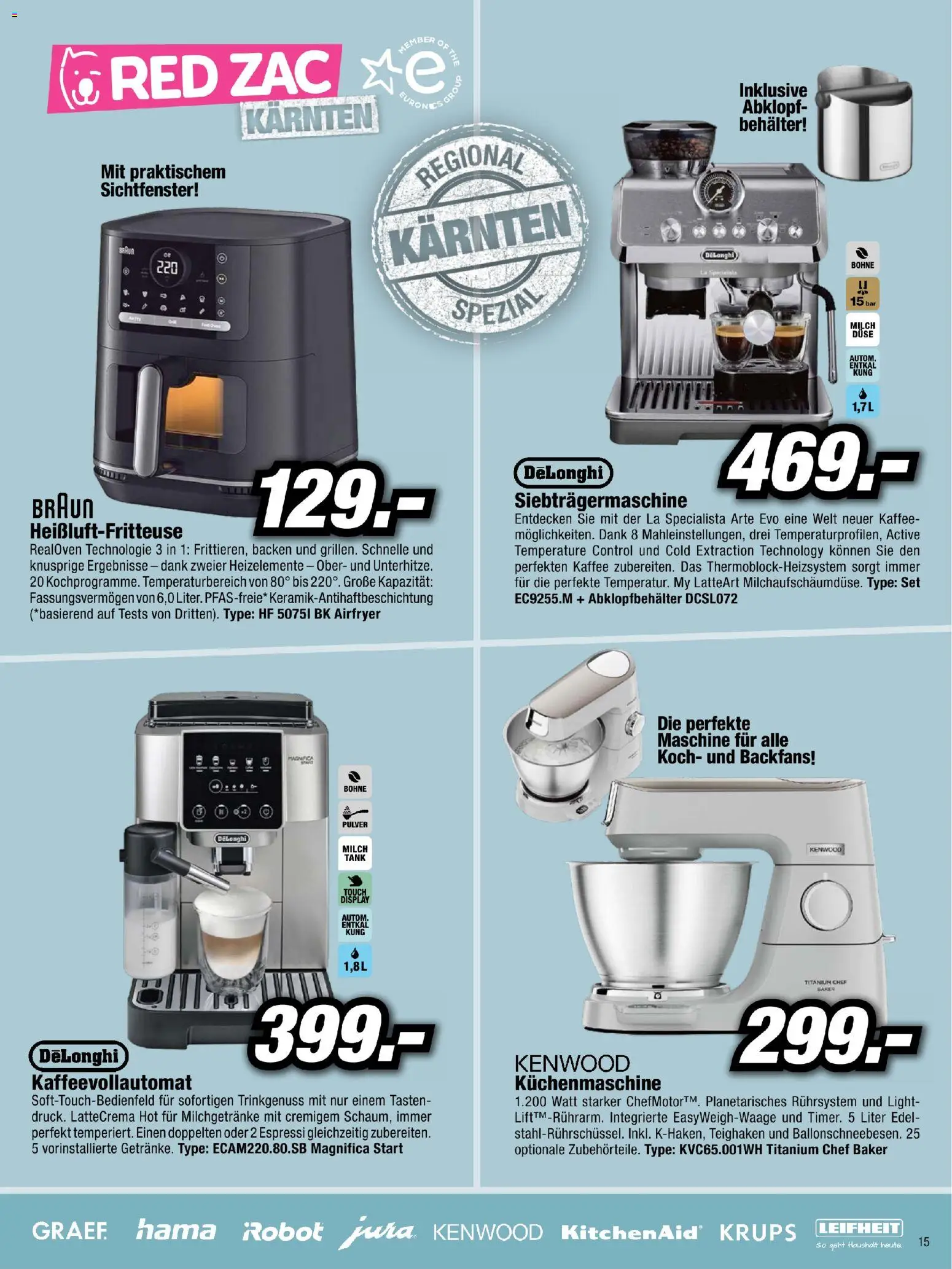 RED ZAC Kärnten gültig ab 26.04.2026 | Seite: 15 | Produkte: Milch, Kaffee
