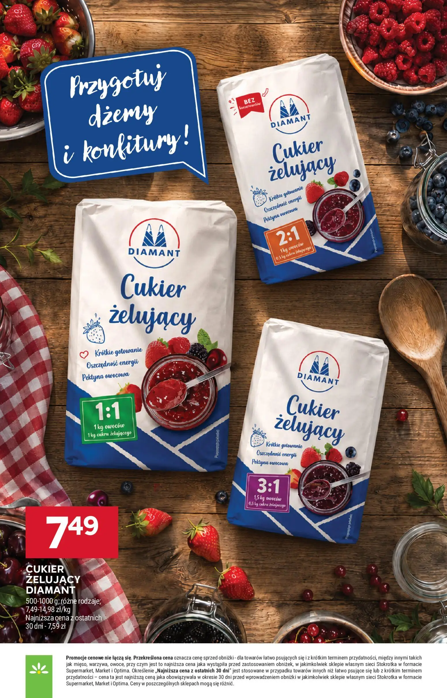 Stokrotka gazetka - Market od 18.06.2026 | Strona: 22 | Produkty: Stokrotka, Cukier żelujący, Cukier