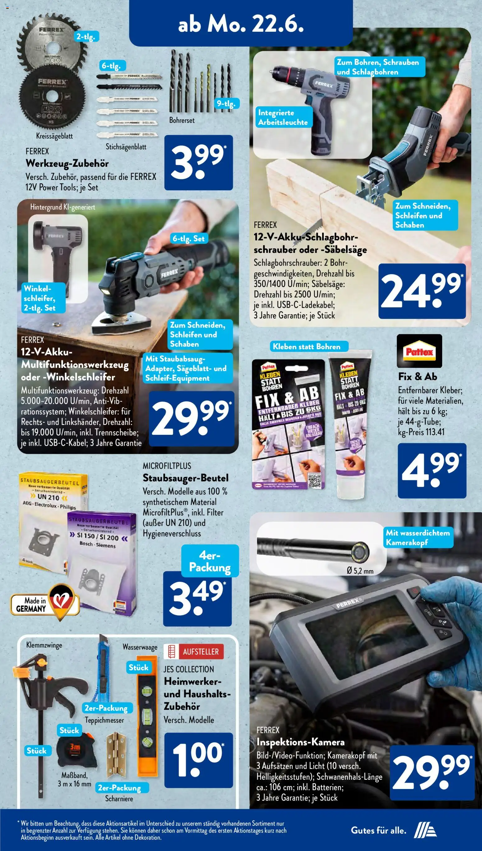 Aldi Süd Prospekt – gültig ab 22.06.2026 | Seite: 6 | Produkte: Bosch, Philips, Siemens, AEG
