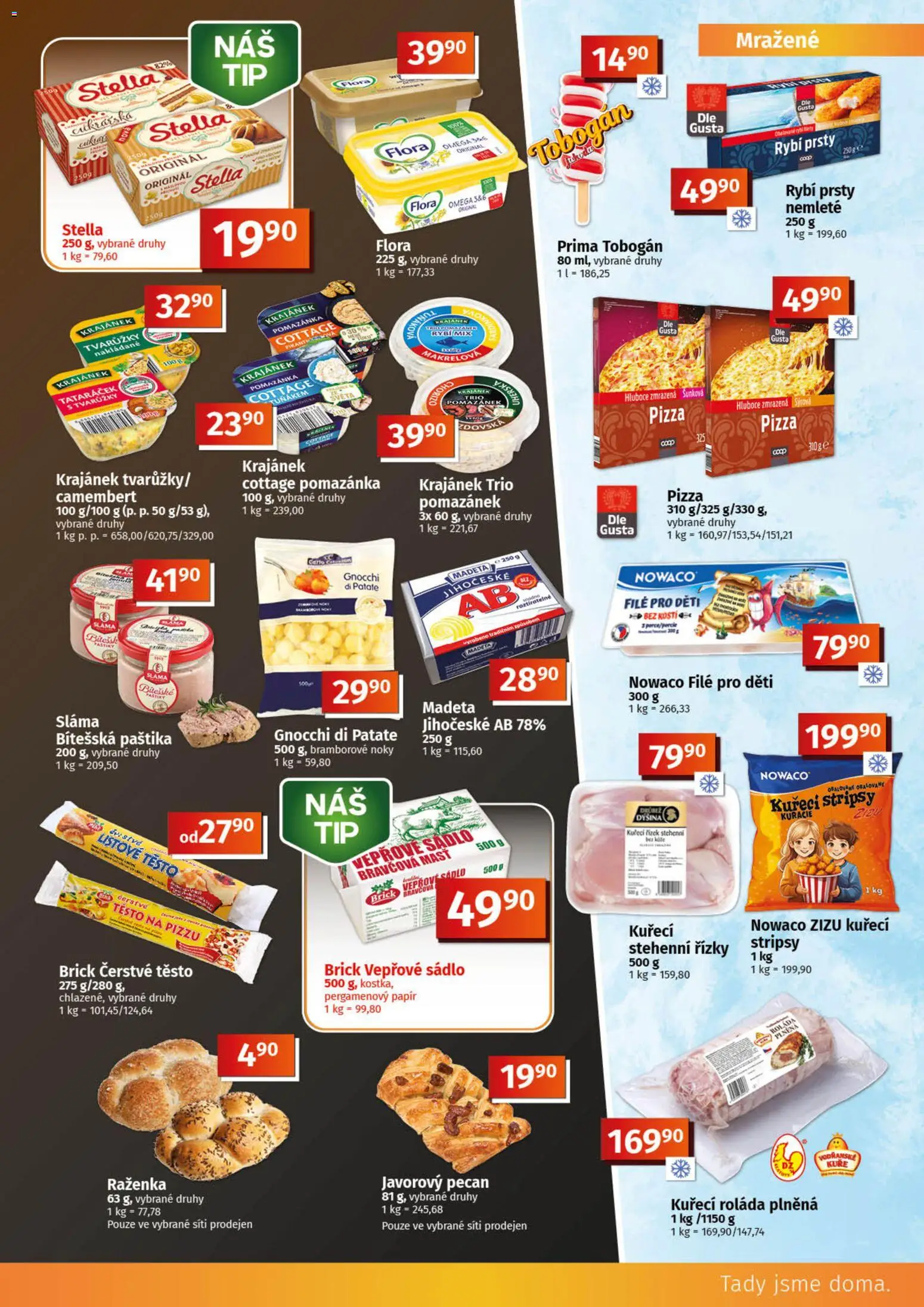 Konzum leták od 17.06.2026 | Strana: 3 | Produkty: Listové těsto, File, Chorizo, Těsto