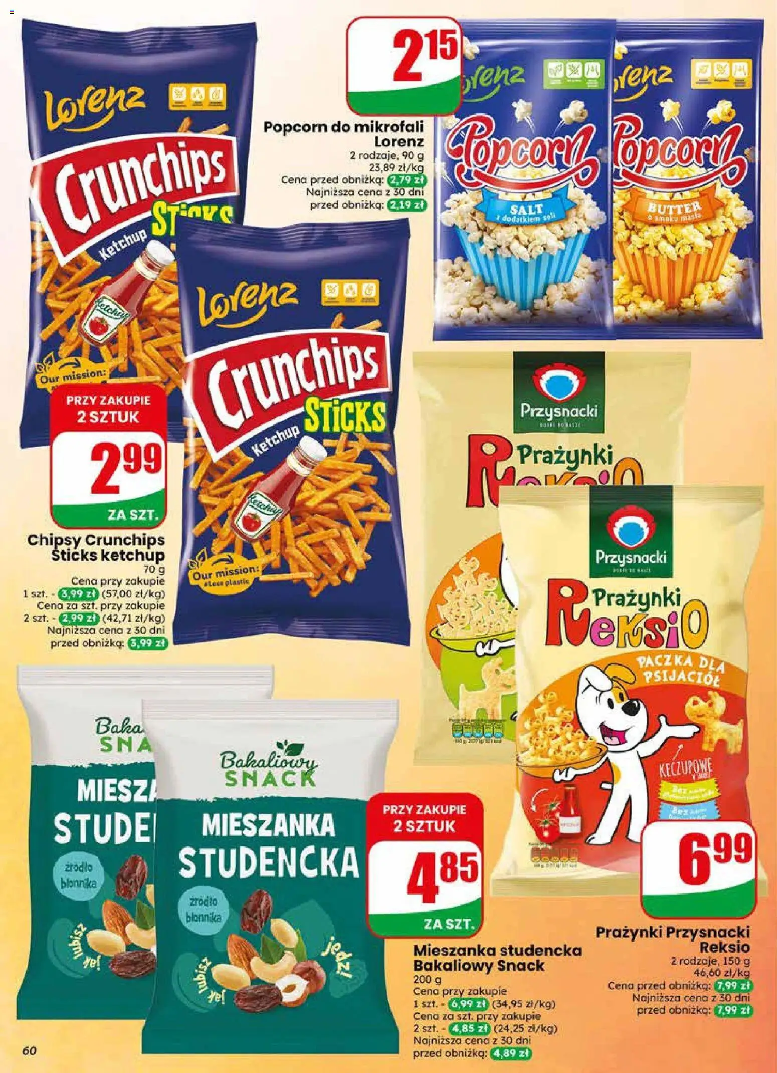 Dino gazetka od 17.06.2026 | Strona: 60 | Produkty: Chipsy, Ketchup, Popcorn