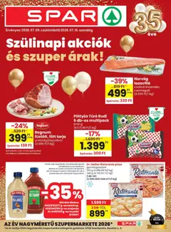 Spar akciós újság - amely érvényes a következő dátumtól: 2026.07.09.