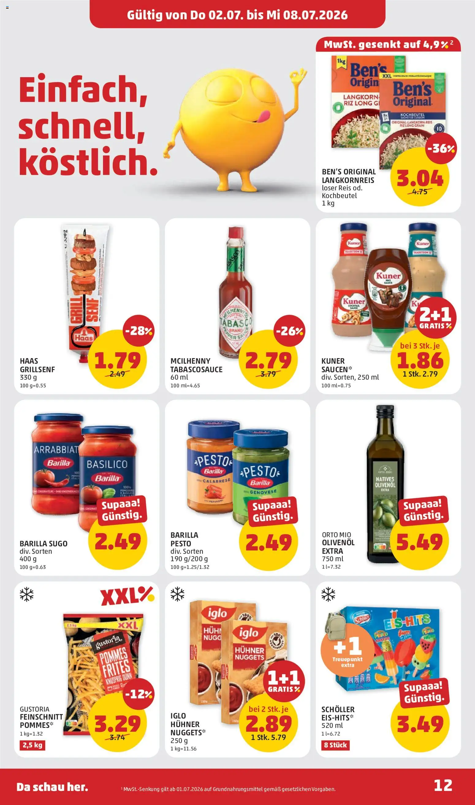 Penny Markt Flugblatt gültig ab 02.07.2026 | Seite: 12 | Produkte: Grill, Reis