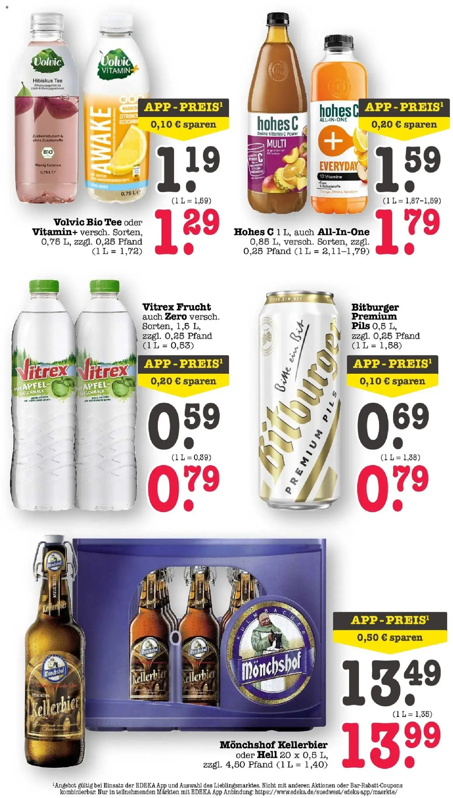 Edeka prospekt Bühlertal	 – gültig ab 04.05.2026 | Seite: 5 | Produkte: Bitburger, Monchshof, Pils, Hohes c