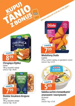 Pogląd oferty "E.Leclerc gazetka - Zielona Góra kupony dodatkowe" - ważna od 12.05.2026 | Strona: 13 | Produkty: Karta, Kurczak, Śledź, Surimi