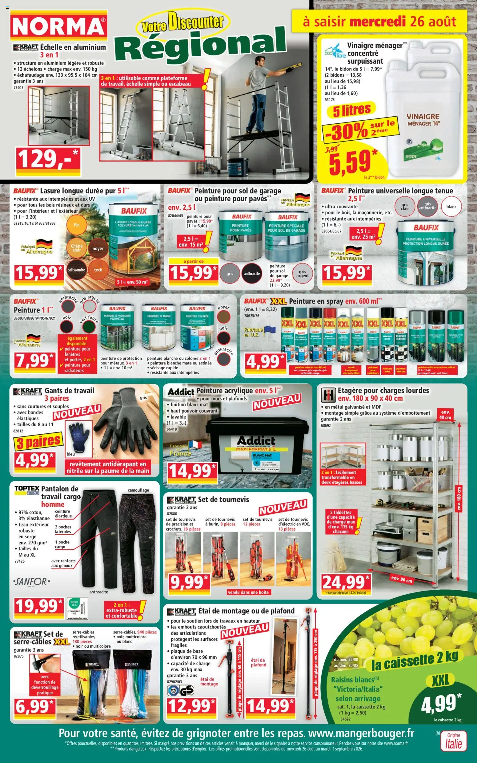 {H1} | Page: 1 | Produits: Étai, Étagère, Garage, Gants