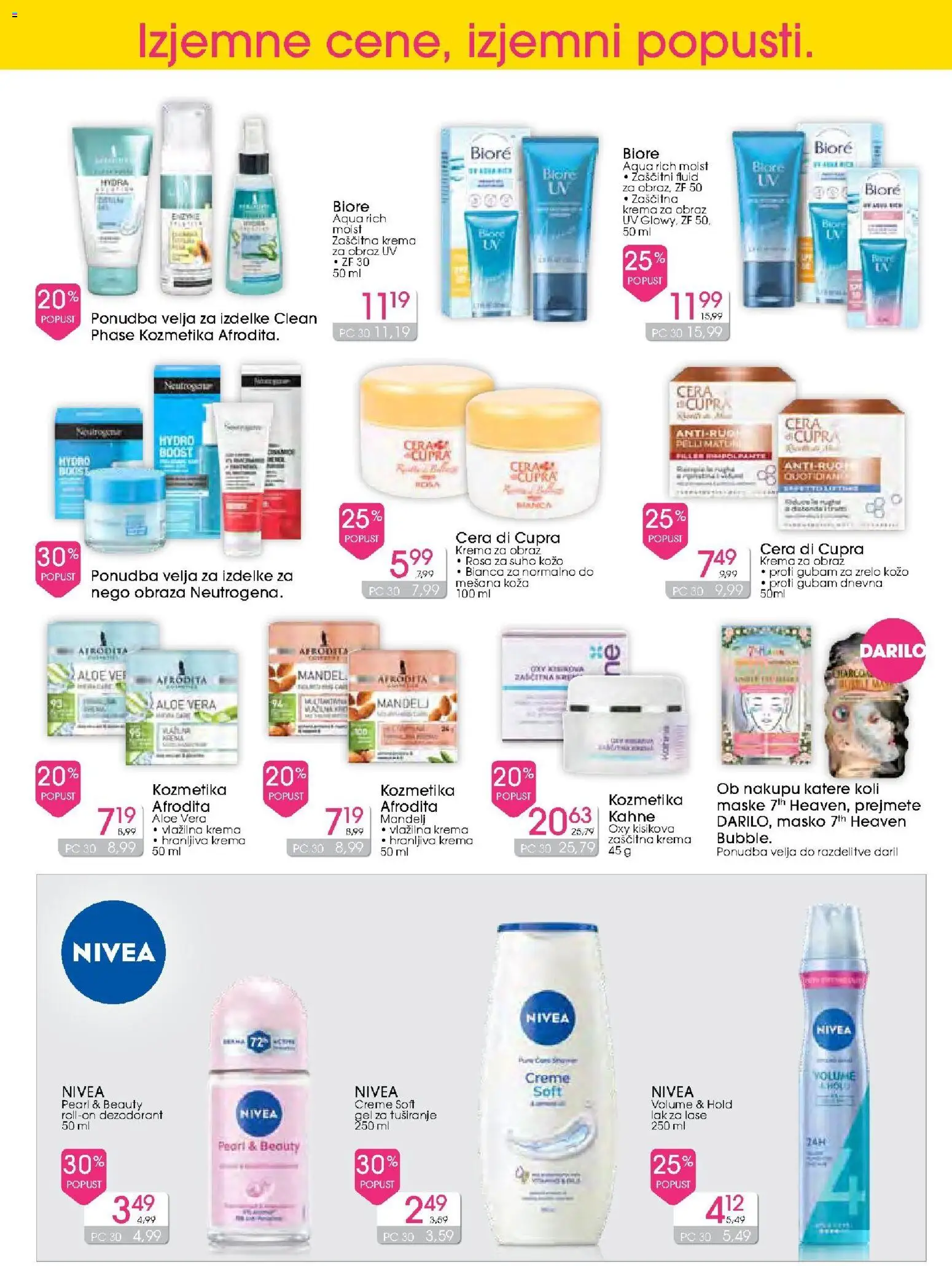 Novi Tuš drogerija katalog ponudbe – veljaven od 12.08.2026 | Stran: 3 | Izdelki: Aloe Vera, Gel za tusiranje, Lak, Krema za obraz