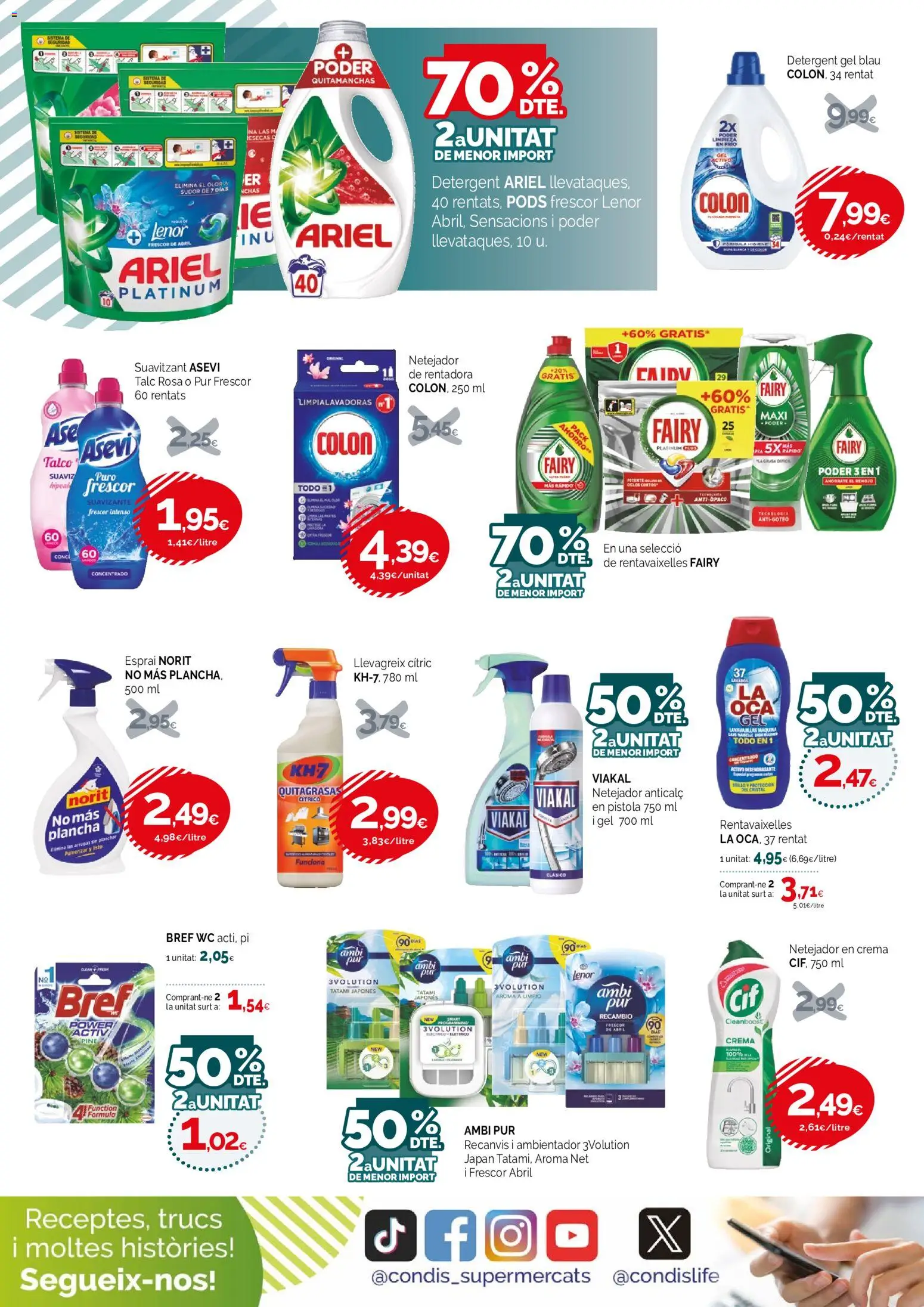 Condis folleto │ válido desde el 02/09/2026 | Página: 20 | Productos: Crema, Suavizante, Plancha, Ambientador