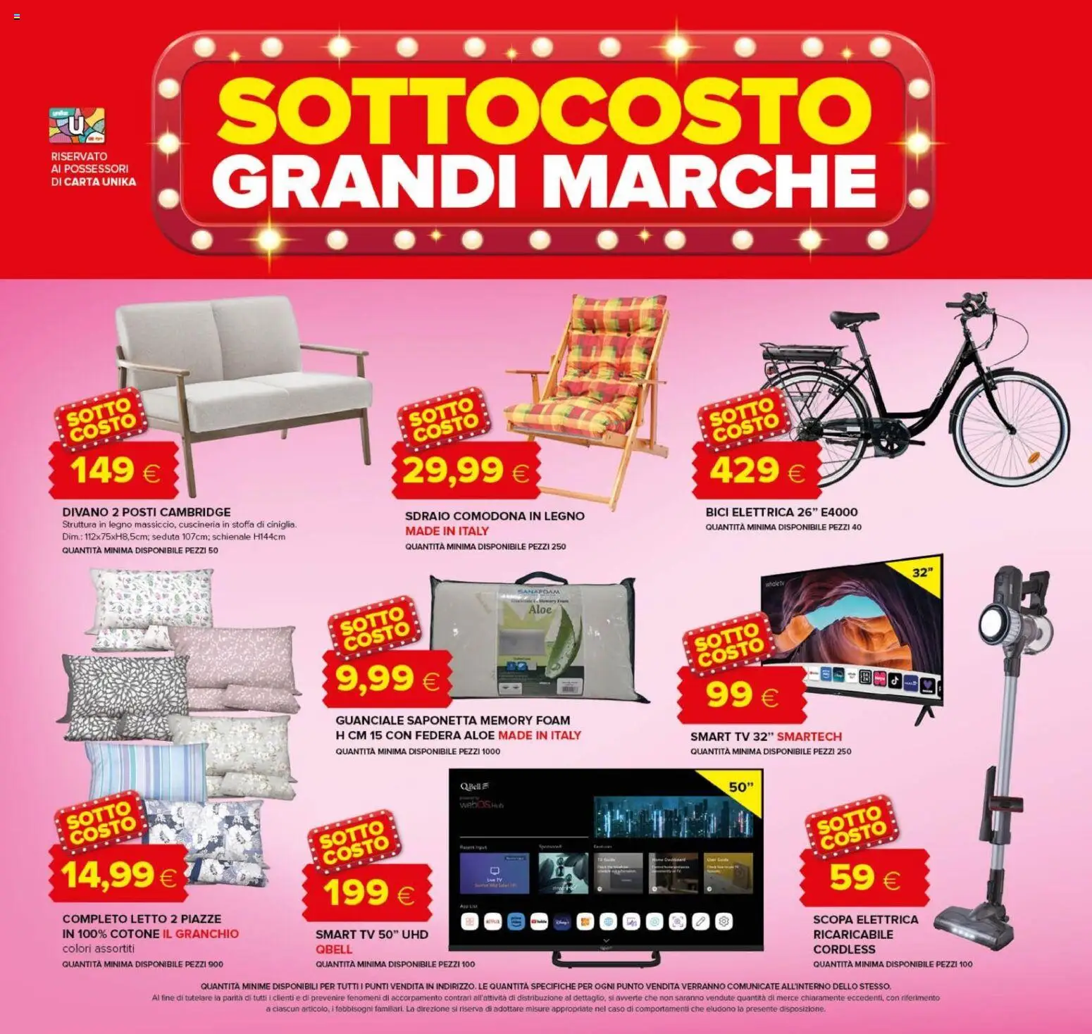 Volantino Oasi del 04/09/2026 | Pagina: 6 | Prodotti: Saponetta, Scopa, TV, Guanciale