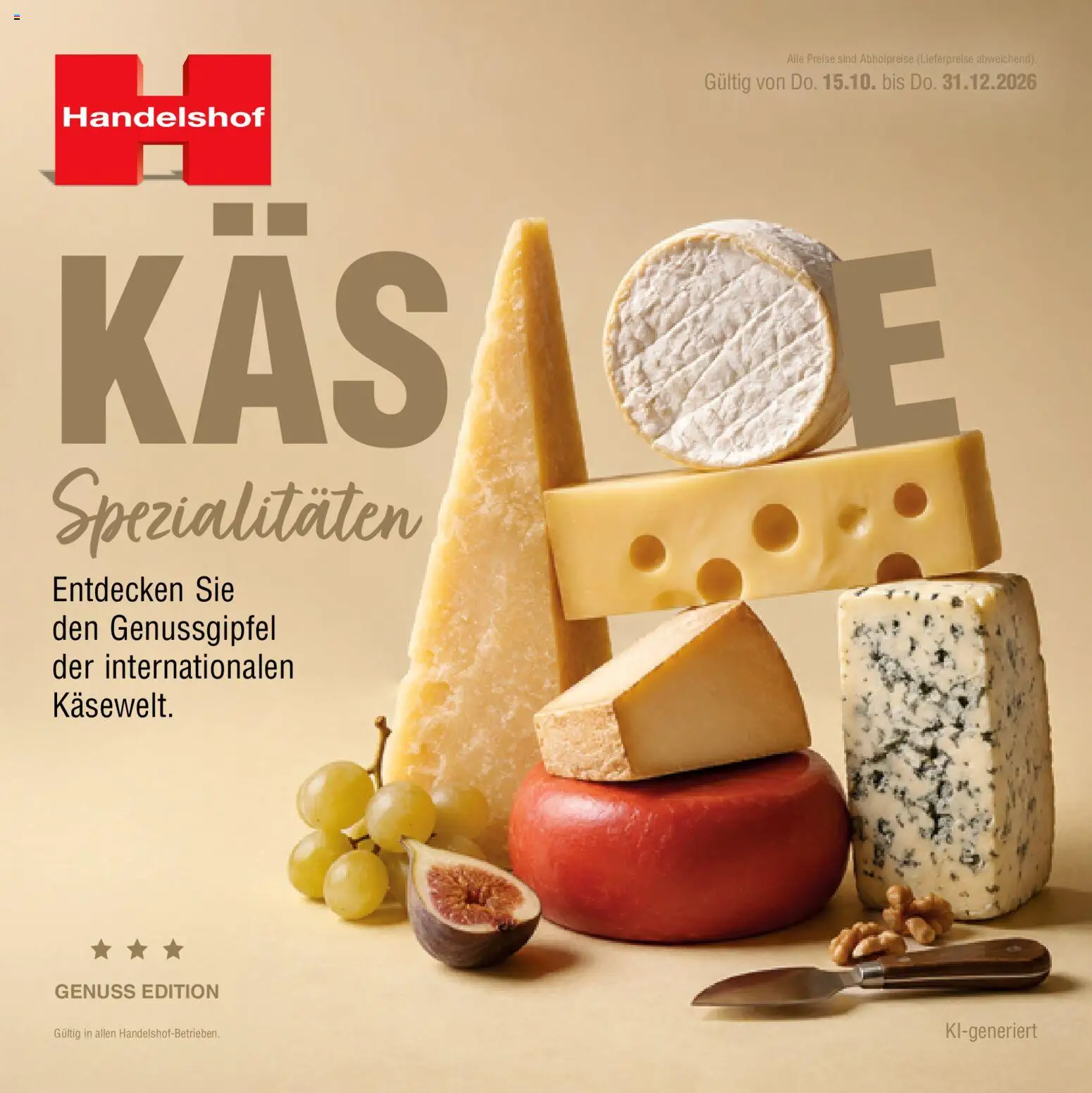 Handelshof Käse-Spezialitäten – gültig ab 15.10.2026 | Seite: 1 | Produkte: Spezialitäten