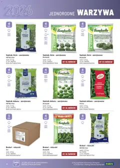 Pogląd oferty "Makro gazetka - Mrożonki" - ważna od 01.05.2026 | Strona: 4 | Produkty: Brokuł, Szpinak, Warzywa