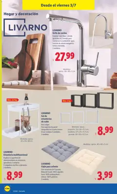 Vista previa LIVARNO Estantería multifuncional, Duplica la superficie de almacenamiento en encimeras, aparadores o armarios. 4 colgadores de libre colocación. 2 modelos. válido desde el 29/06/2026 | Página: 30